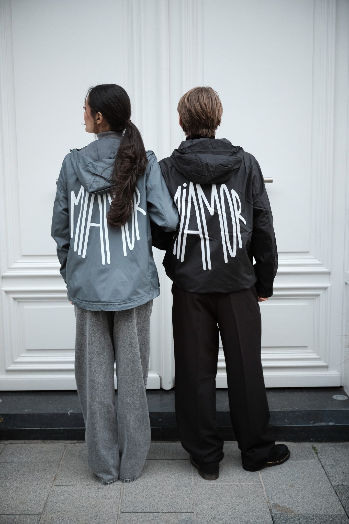 Miamor rain jacket - deep grey