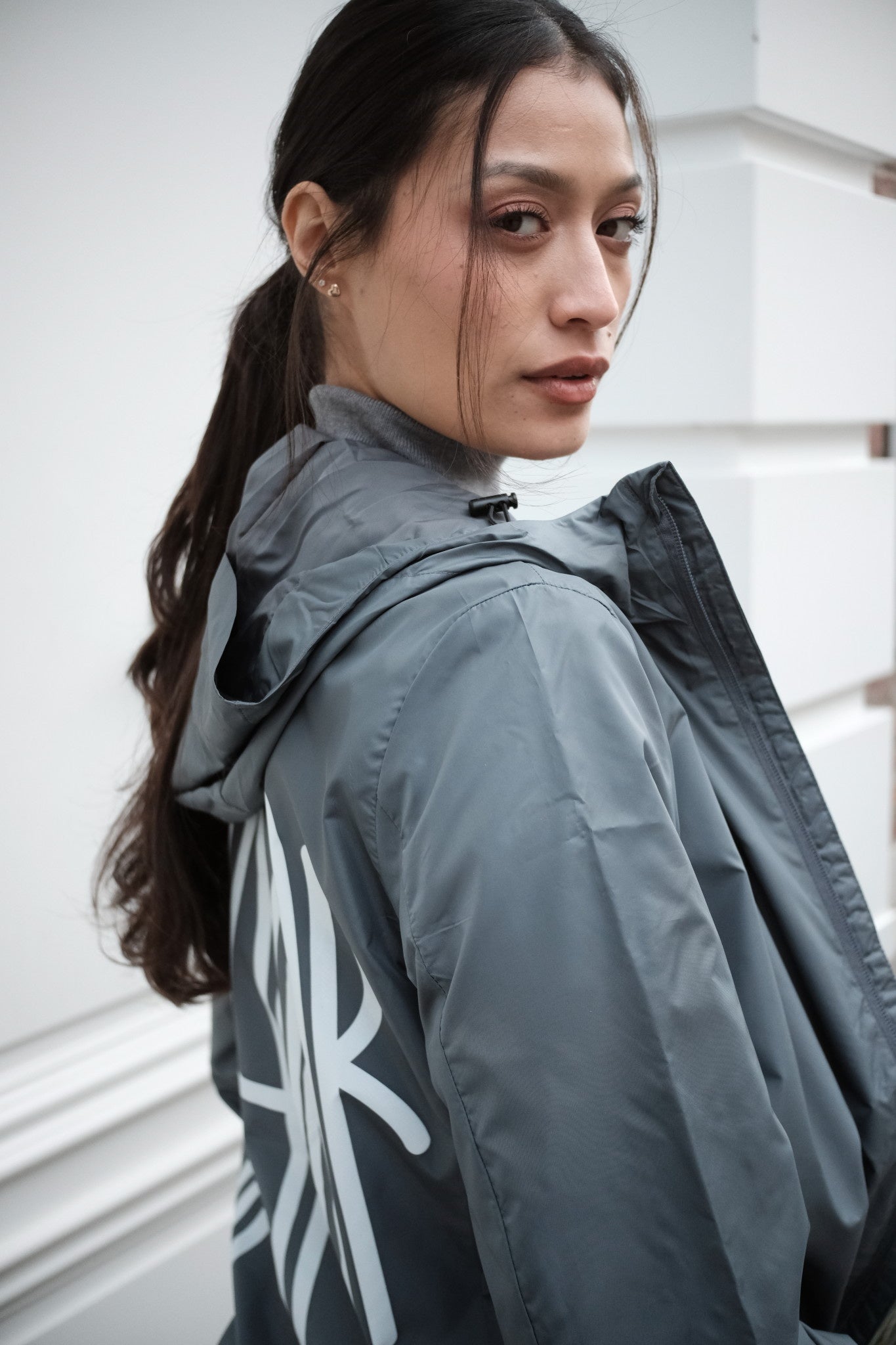 Miamor rain jacket - deep grey