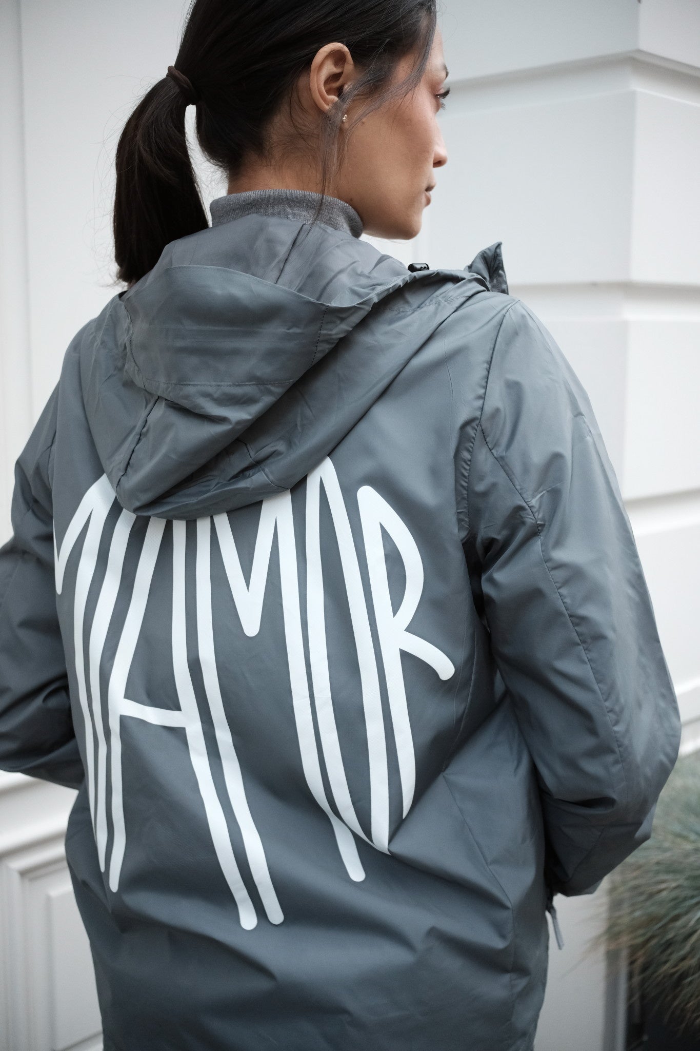 Miamor rain jacket - deep grey