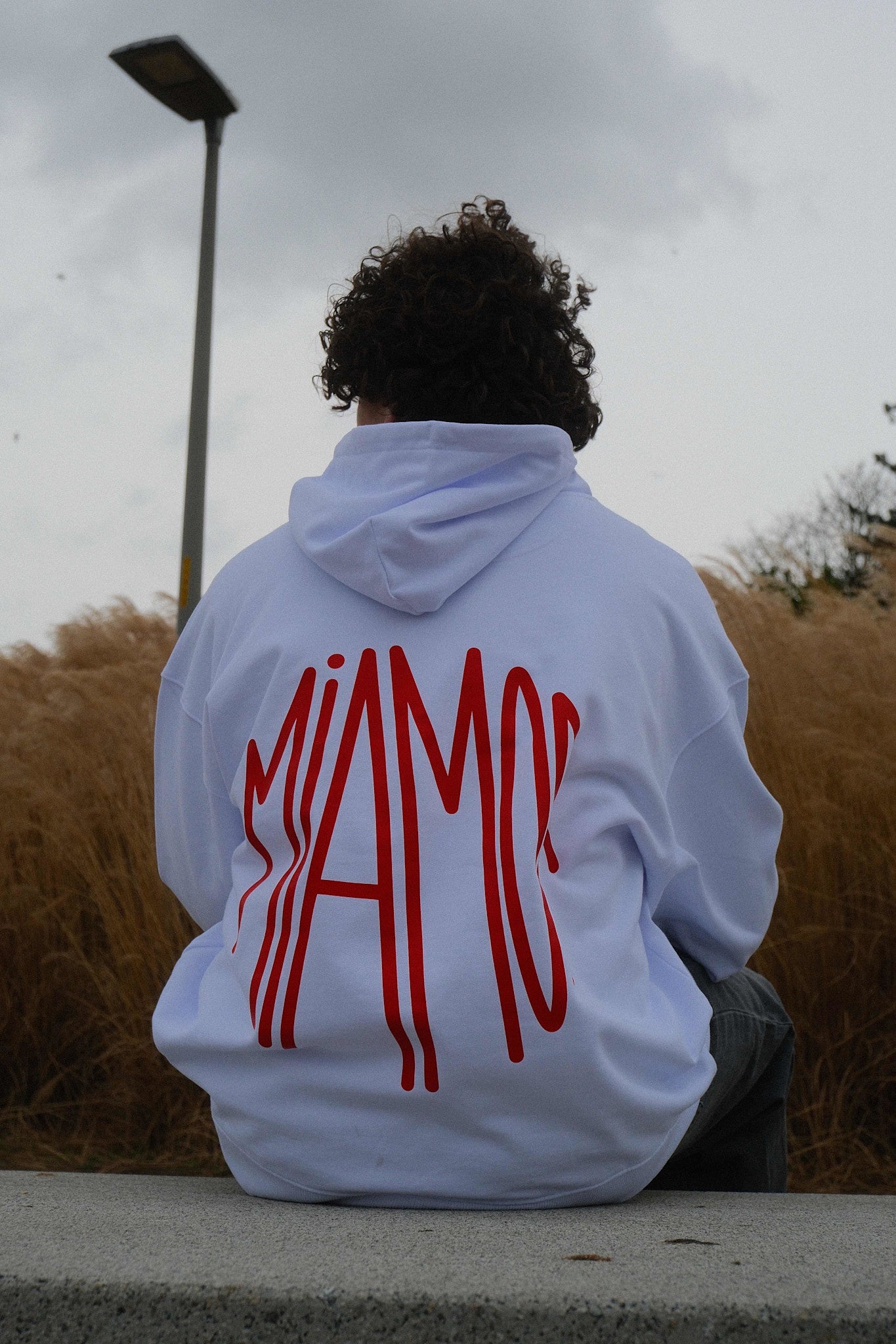 Miamor Supreme unisex hoodie - wit - rood logo