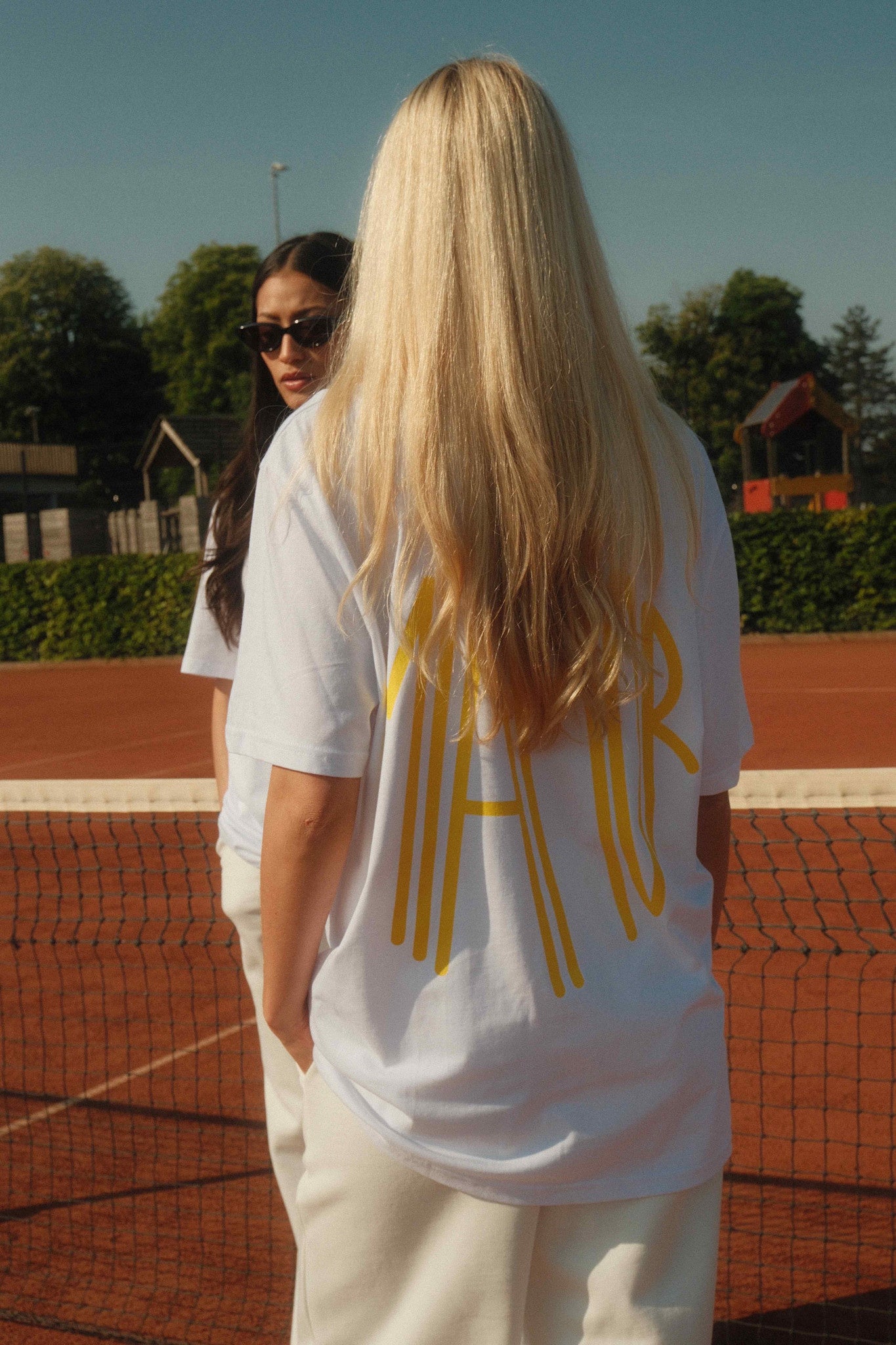 Miamor unisex T-shirt wit - geel