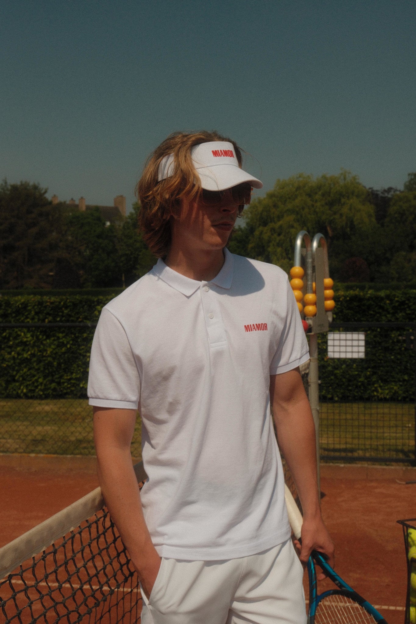 Miamor unisex tennis polo - white