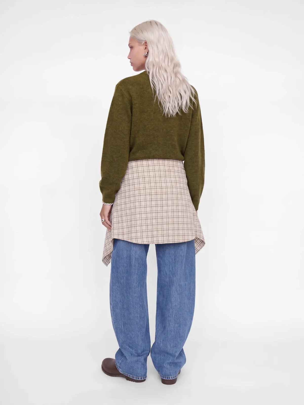 JXVALERIA CREW NECK KNIT - NUTRIA