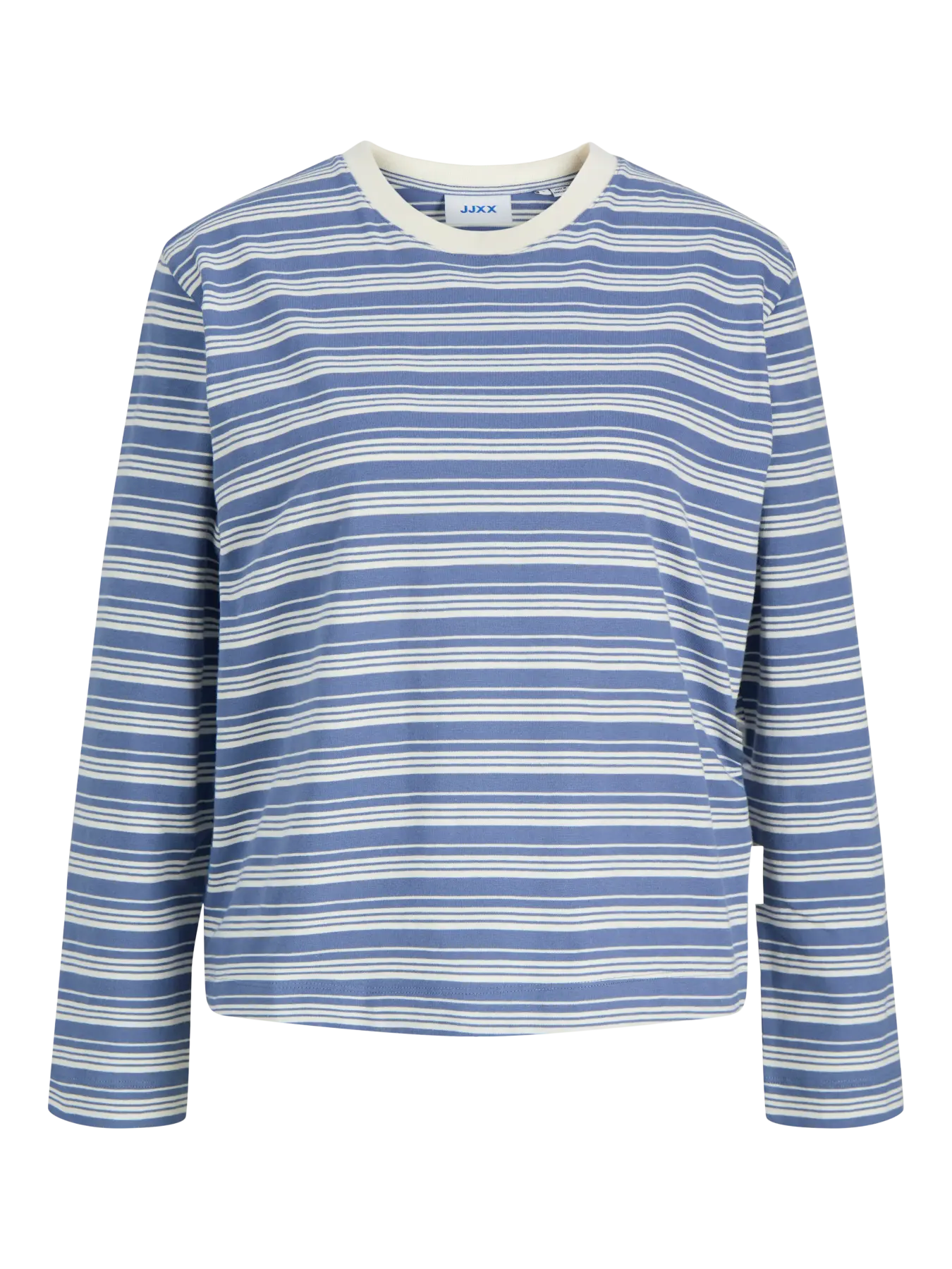 JXSOPHIA BOXY LS STRIPE TEE - VANILLA ICE