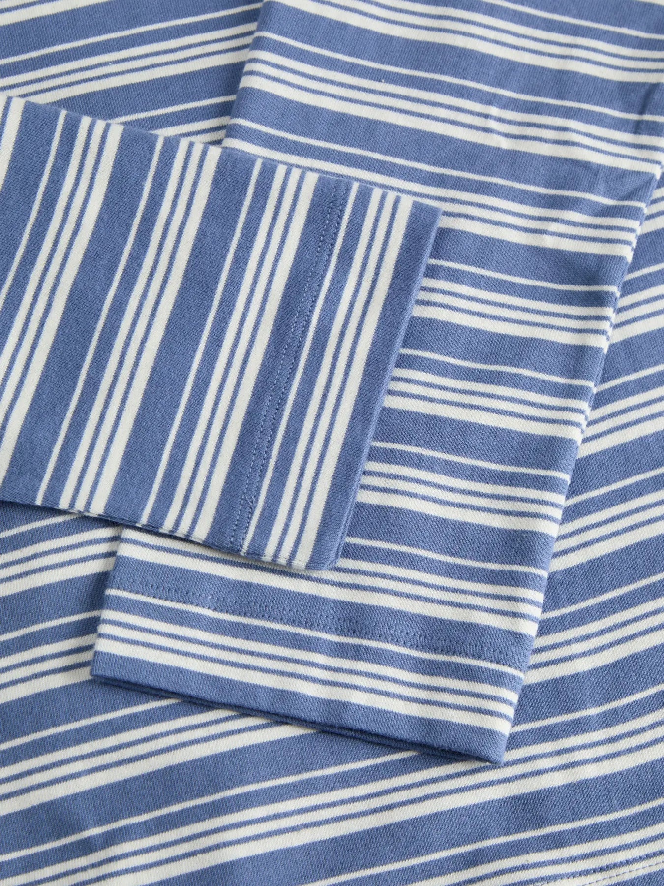 JXSOPHIA BOXY LS STRIPE TEE - VANILLA ICE
