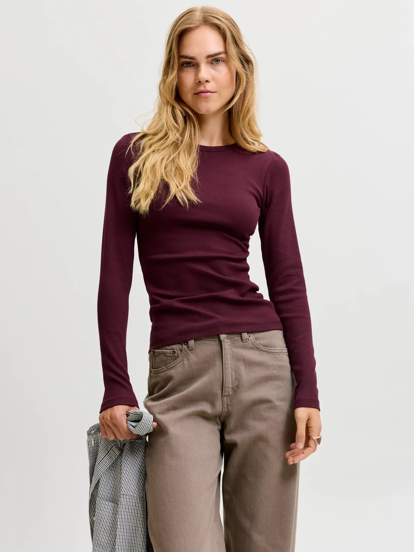 JXFREYA LS RIB TEE - WINETASTING