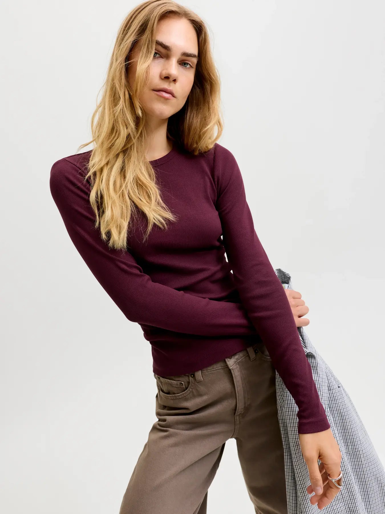 JXFREYA LS RIB TEE - WINETASTING