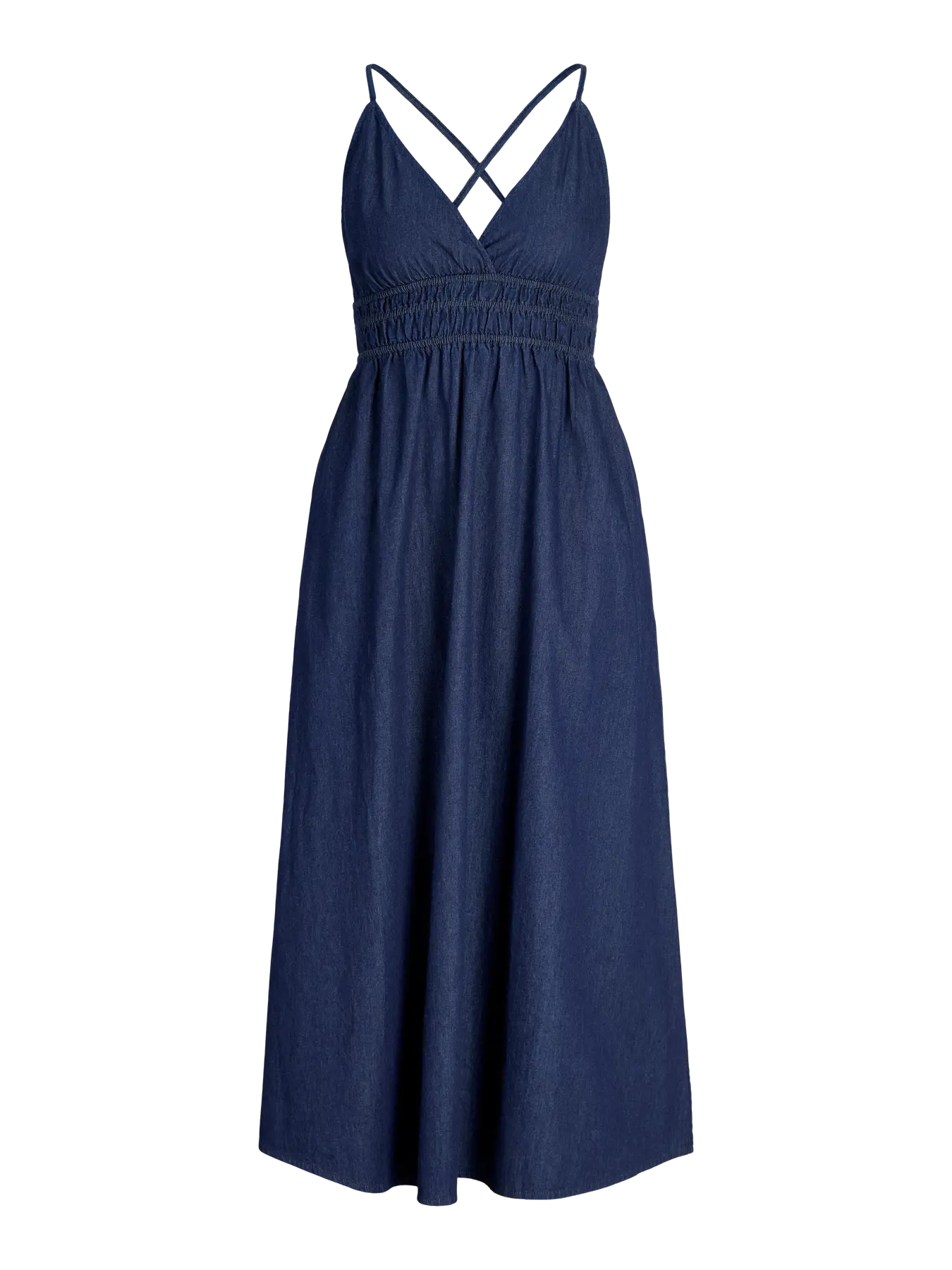 JXDEBBY CHAMBREY DRESS - DARK BLUE DENIM