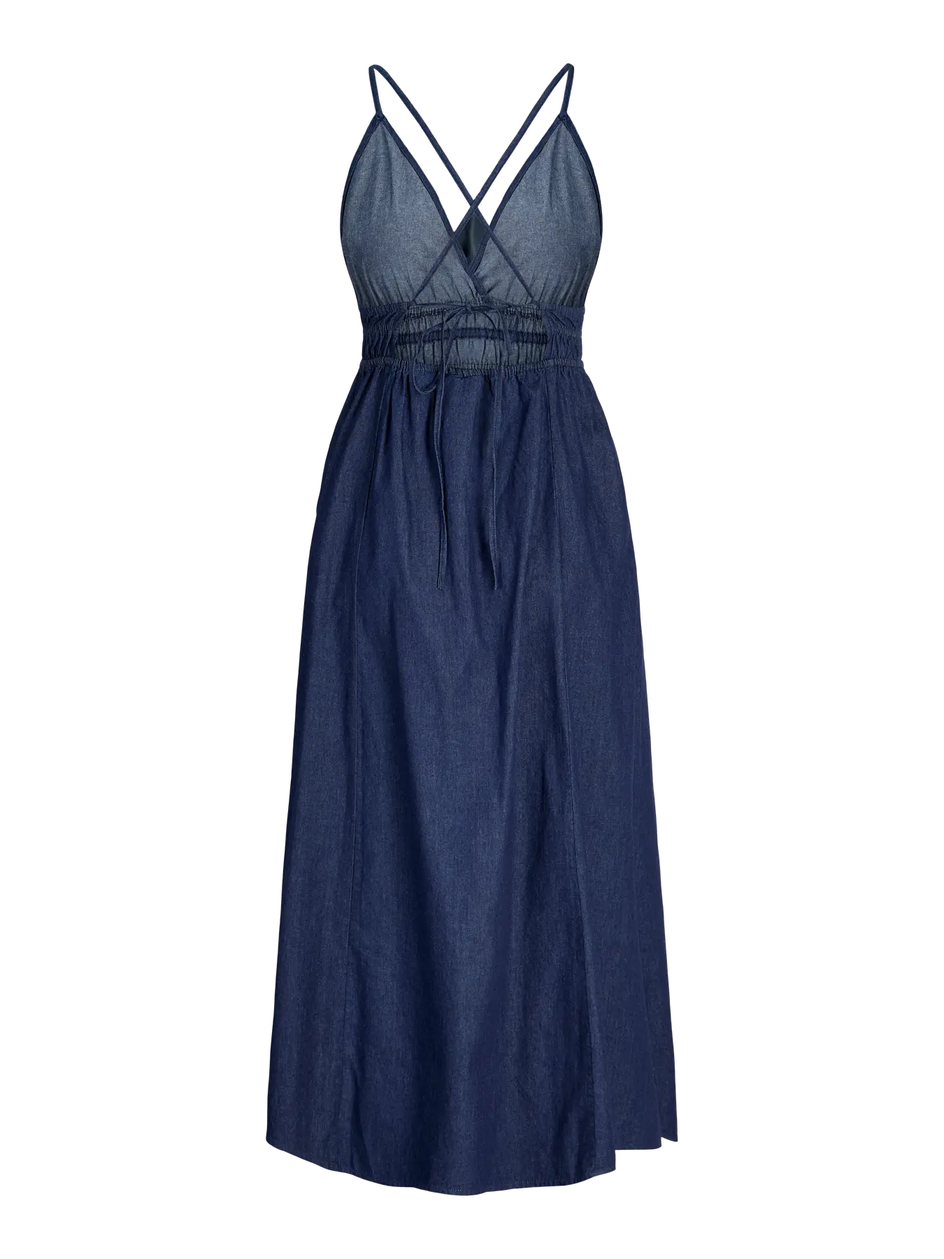 JXDEBBY CHAMBREY DRESS - DARK BLUE DENIM