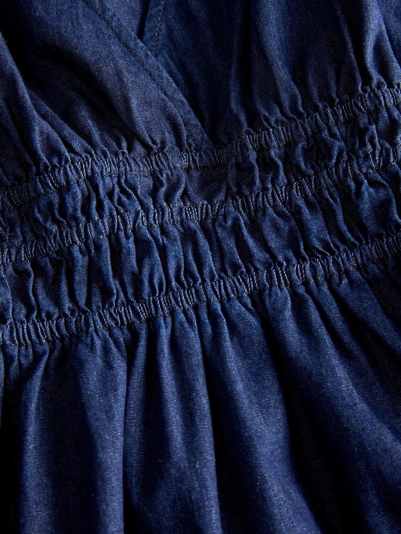 JXDEBBY CHAMBREY DRESS - DARK BLUE DENIM