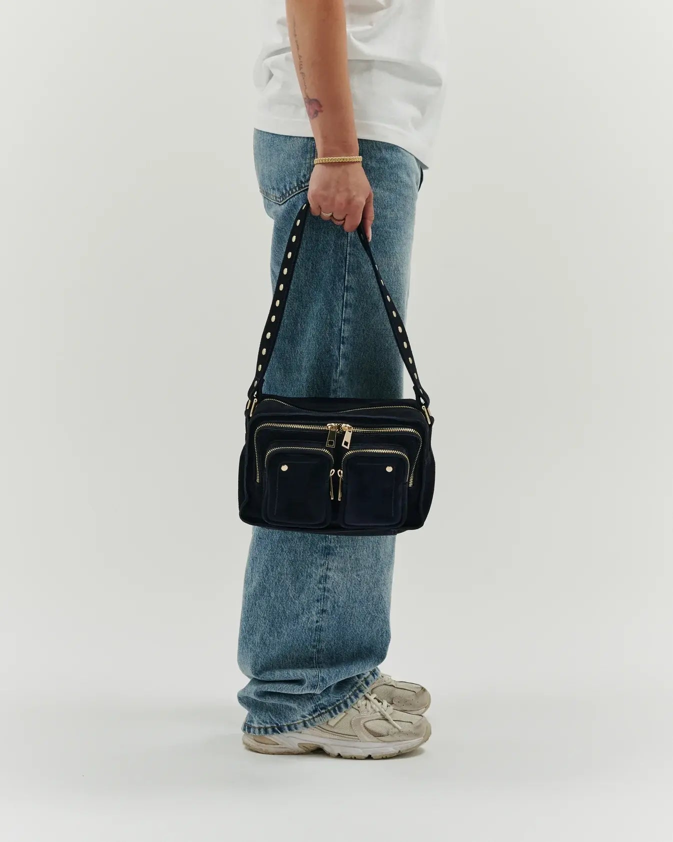 Ellie suede bag - navy