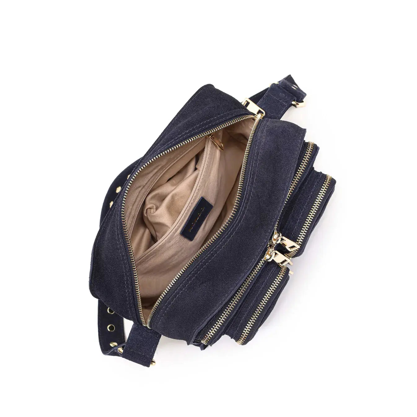 Ellie suede bag - navy