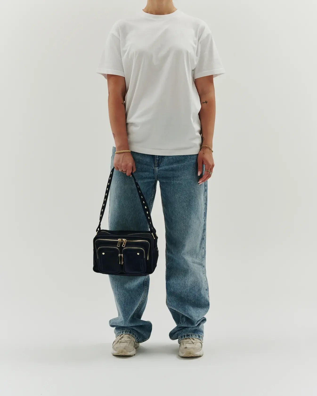 Ellie suede bag - navy