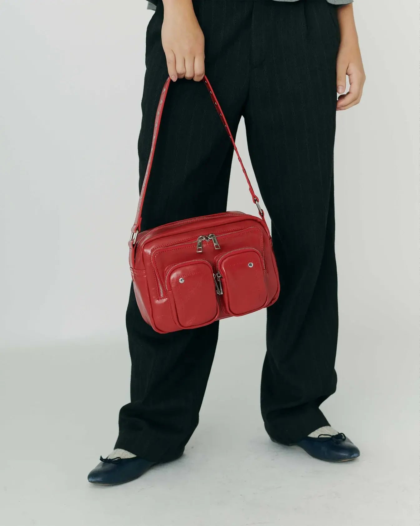 Ellie kreukeltas - felrood