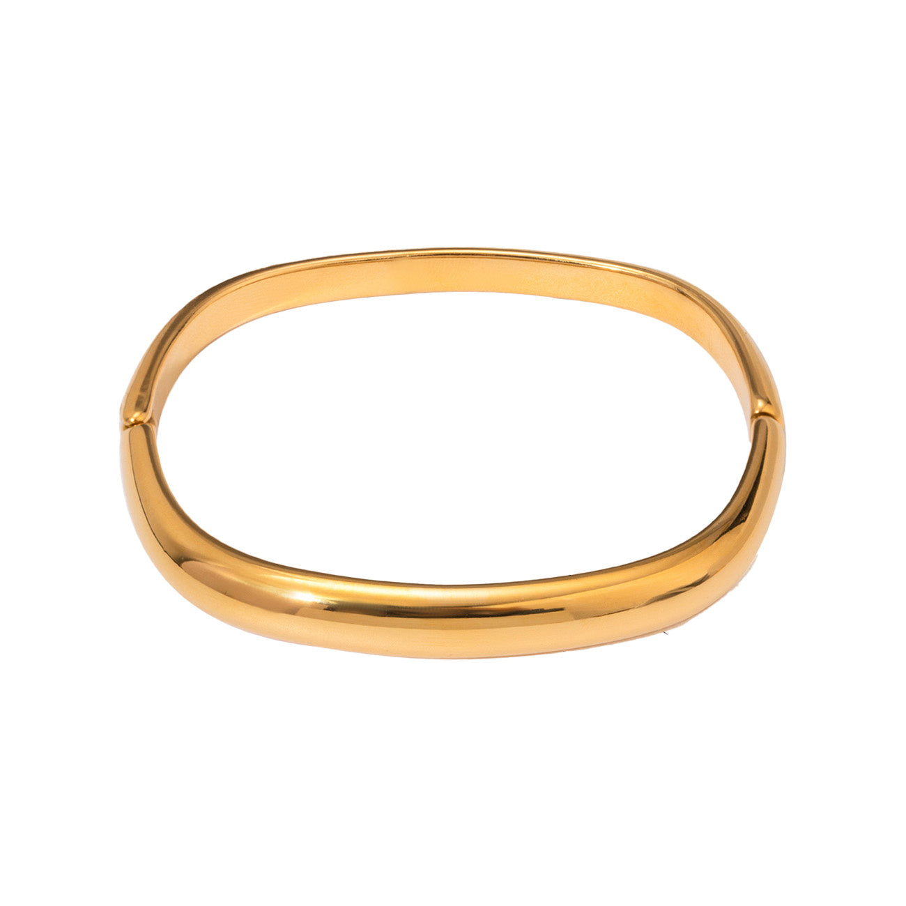 HJORDIS RECHTHOEKIGE ARMBAND - GOUD