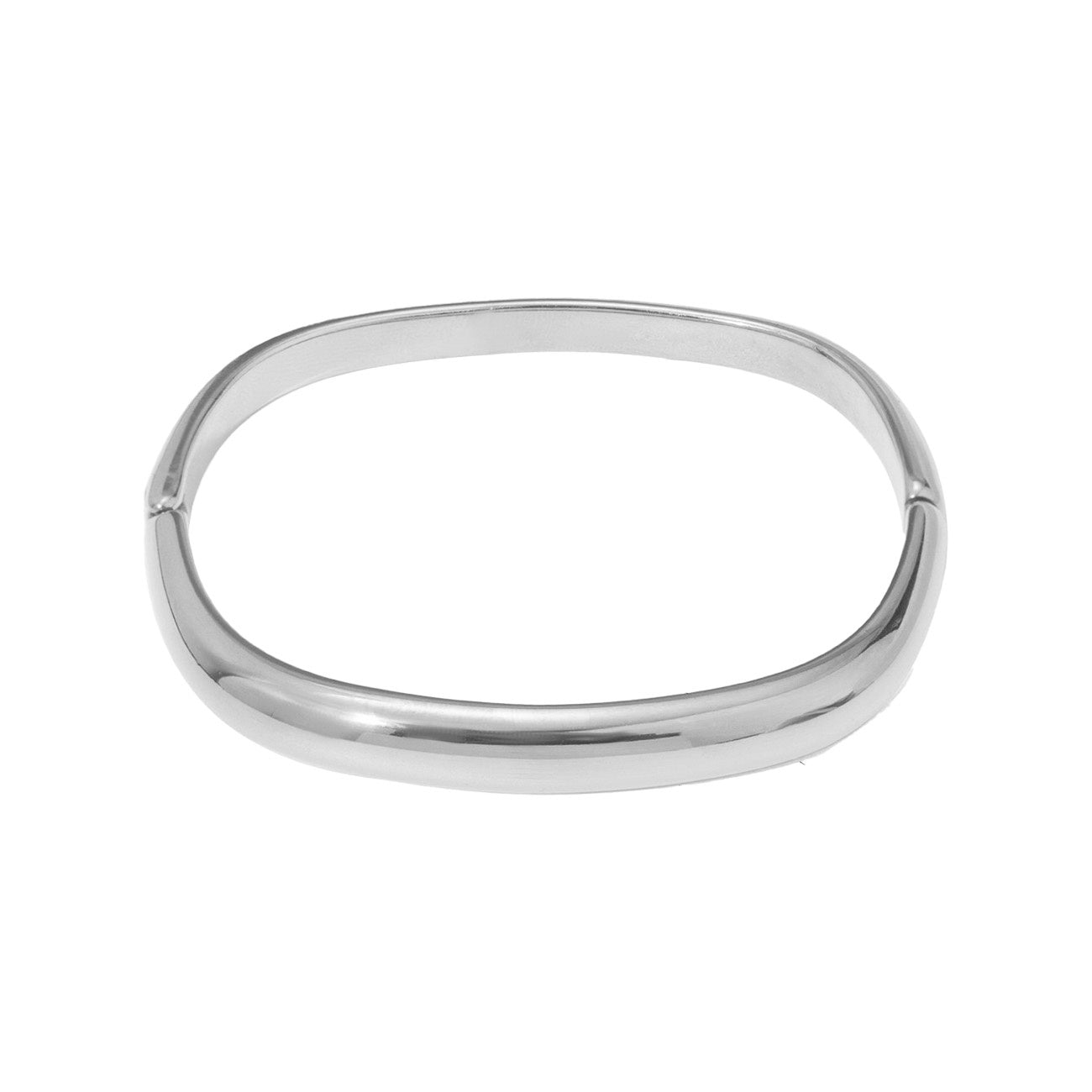 HJORDIS RECHTHOEKIGE ARMBAND - ZILVER