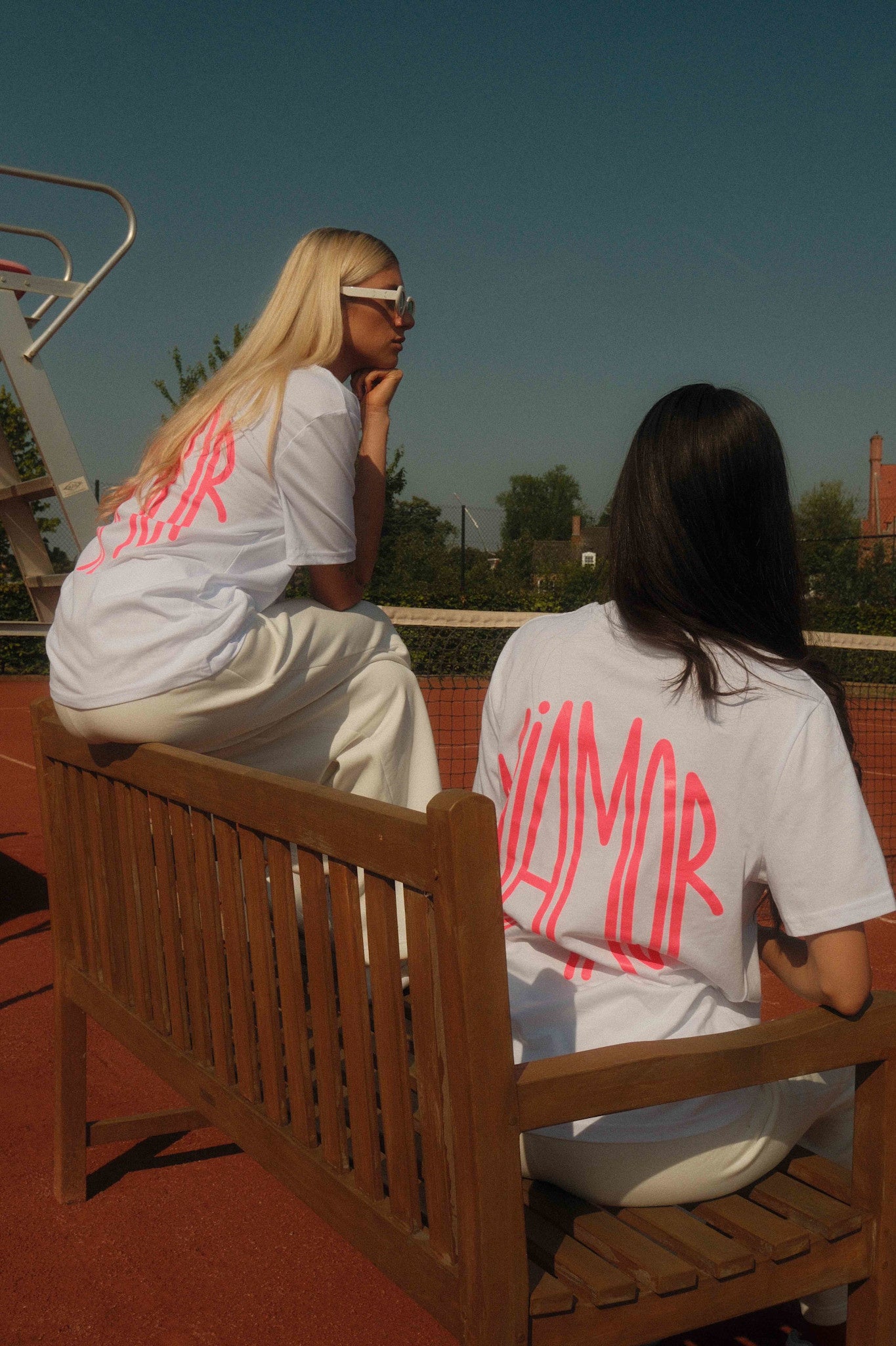 Miamor unisex T-shirt wit - neonroze