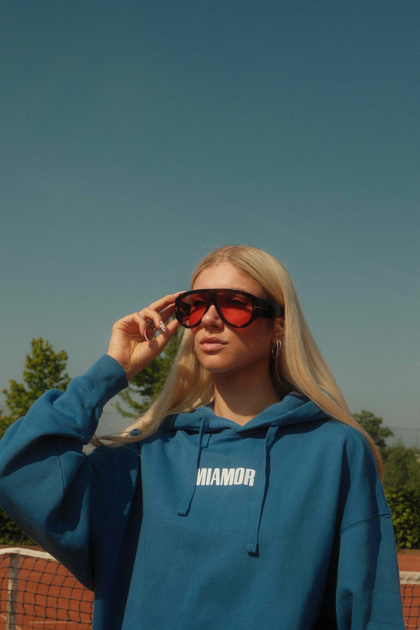 Kopie van de Miamor Supreme unisex hoodie - chill blue