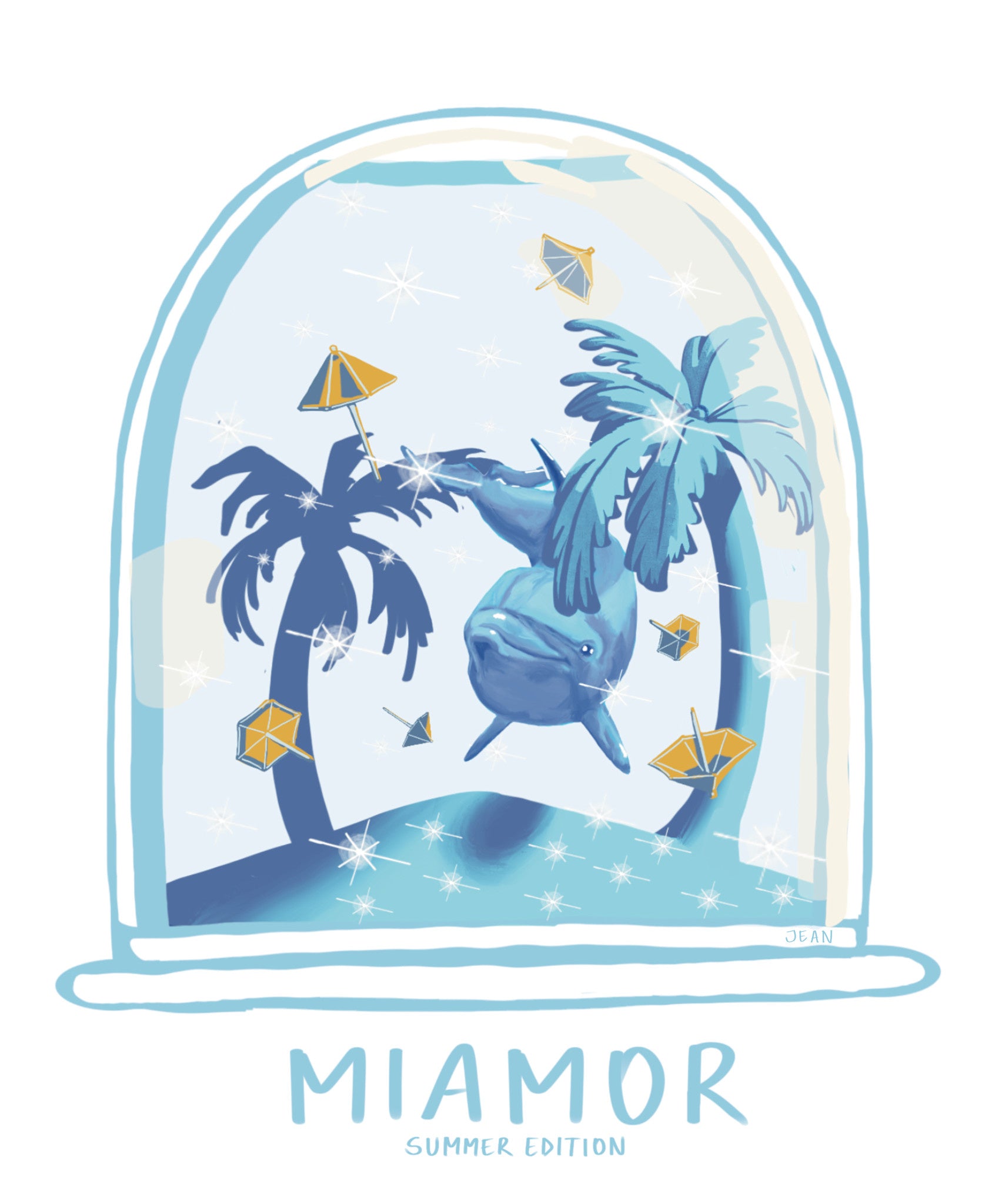 Miamor x Zomereditie - Jean de dolfijn
