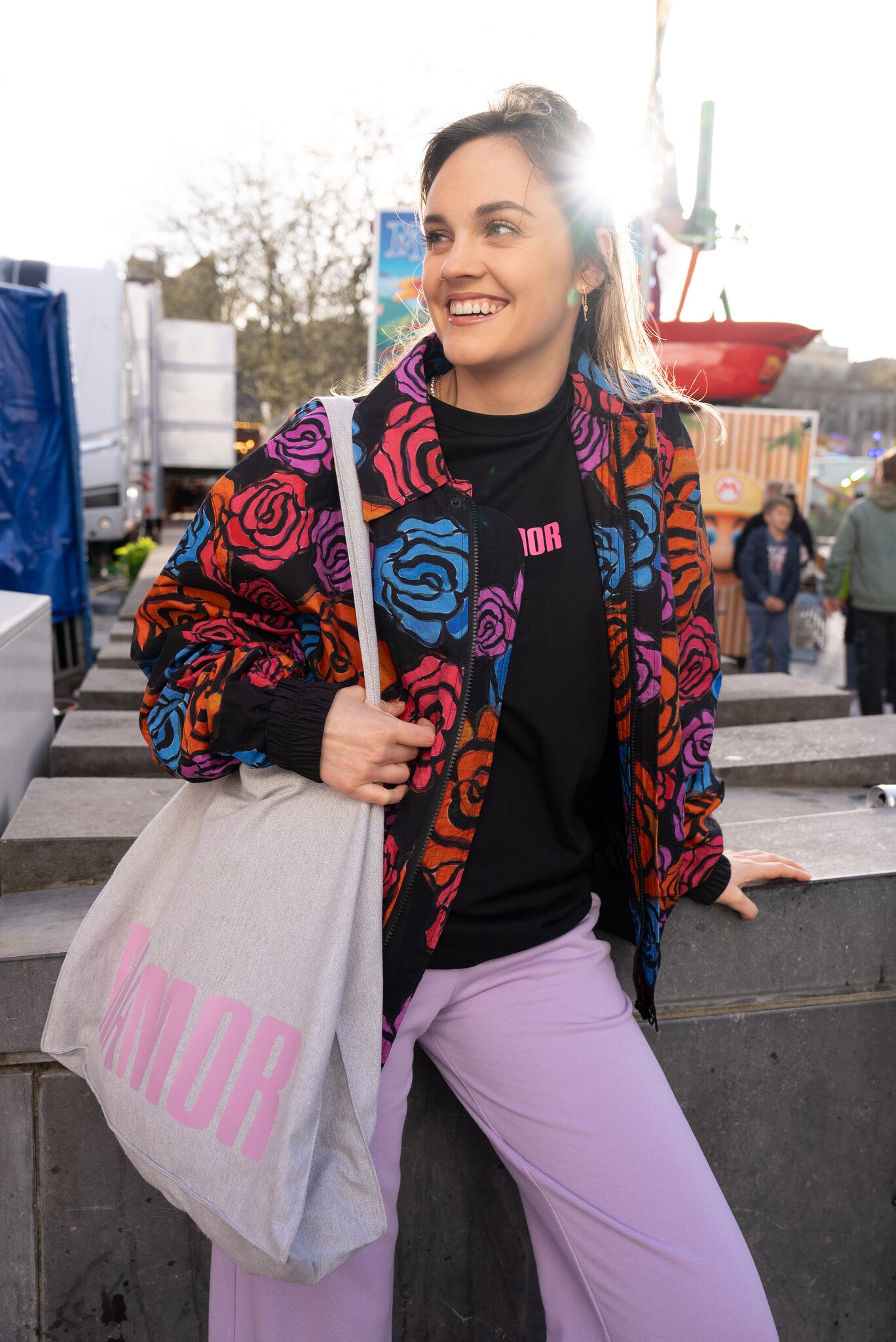 Miamor draagtas XL - grijs lila