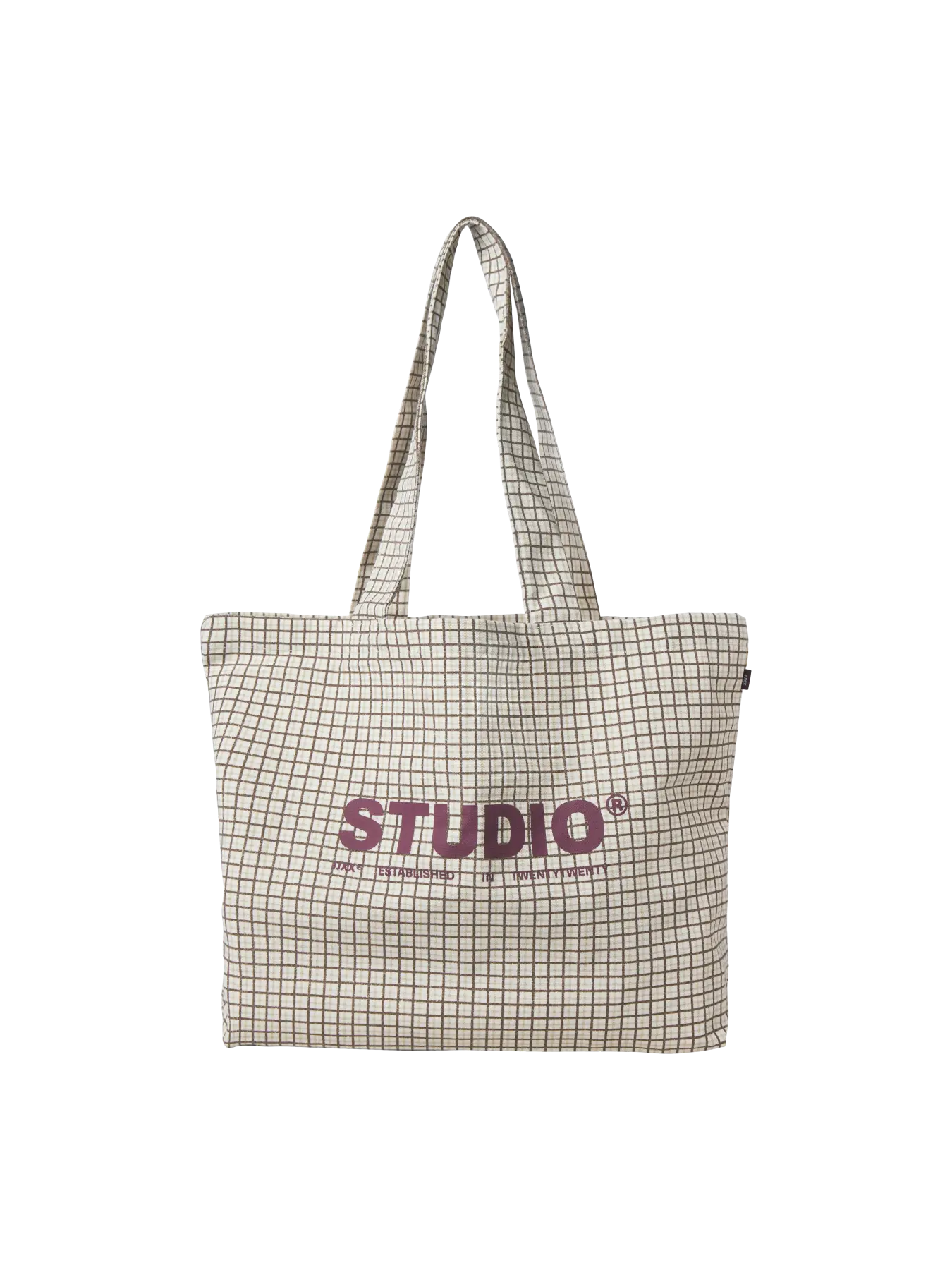 JXBETHANY AOP TOTE BAG ACC SN - EGRET W. CHECK