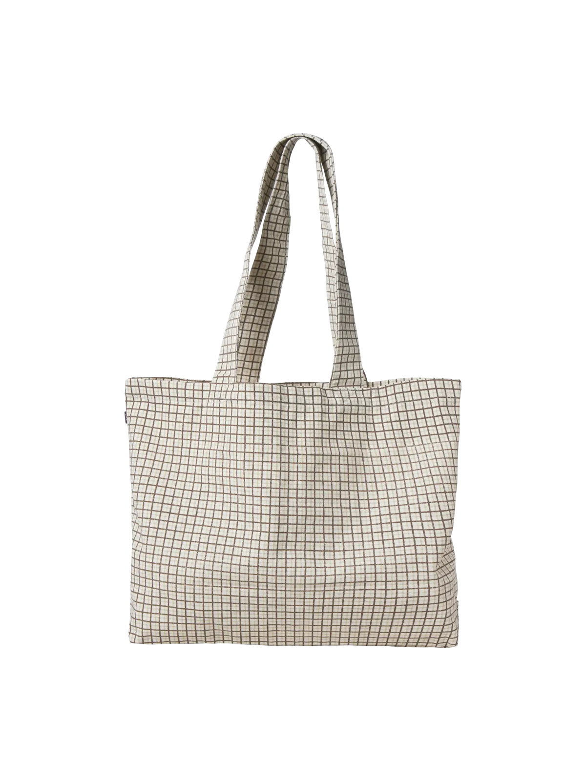 JXBETHANY AOP TOTE BAG ACC SN - EGRET W. CHECK