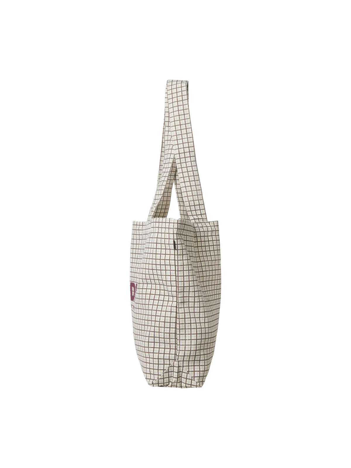 JXBETHANY AOP TOTE BAG ACC SN - EGRET W. CHECK