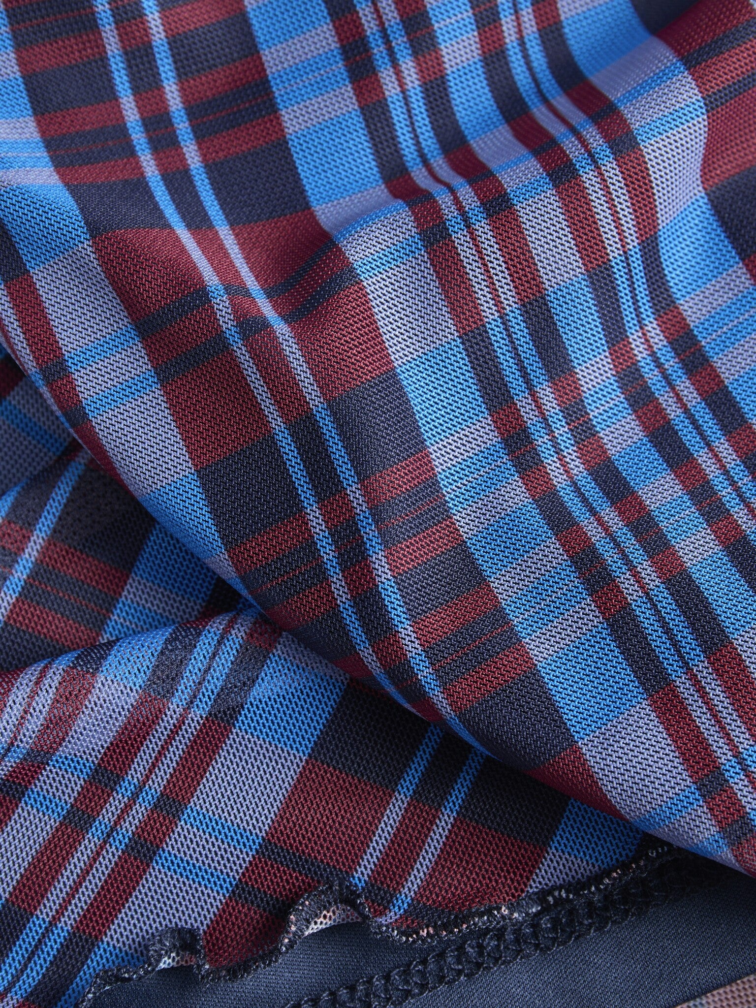 JXMINNA LONG MESH DRESS - CHECKS