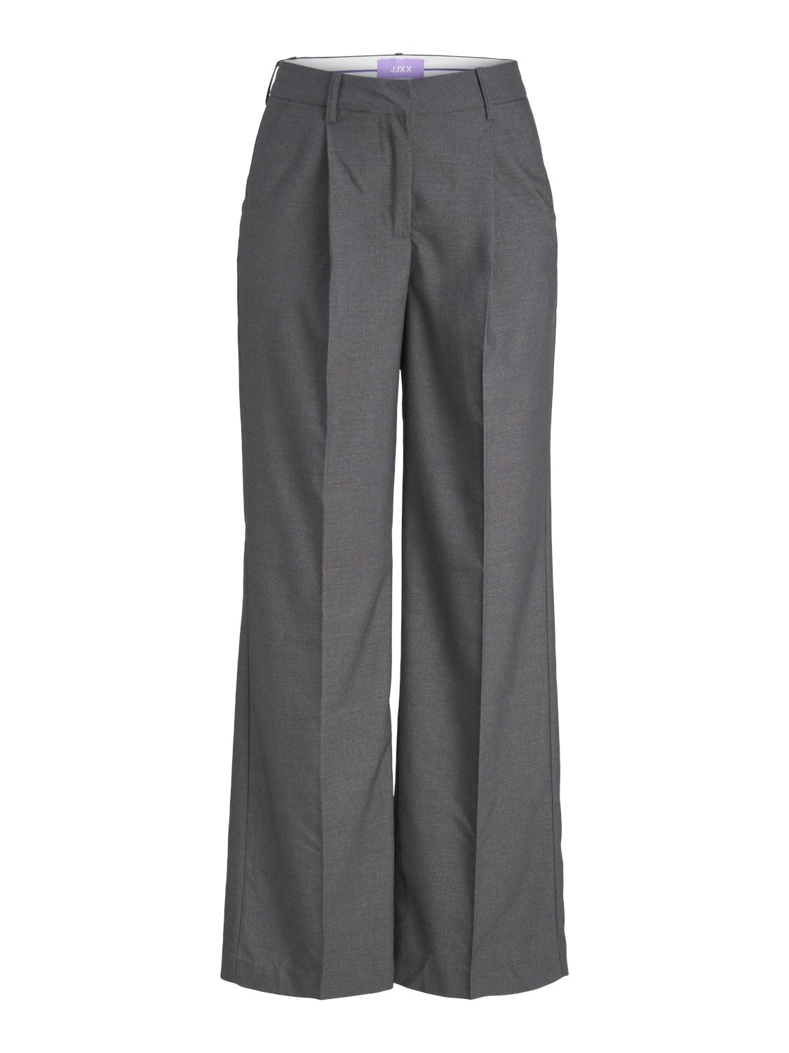 JXELLIS WIDE HW PANT - DARK GREY MELANGE