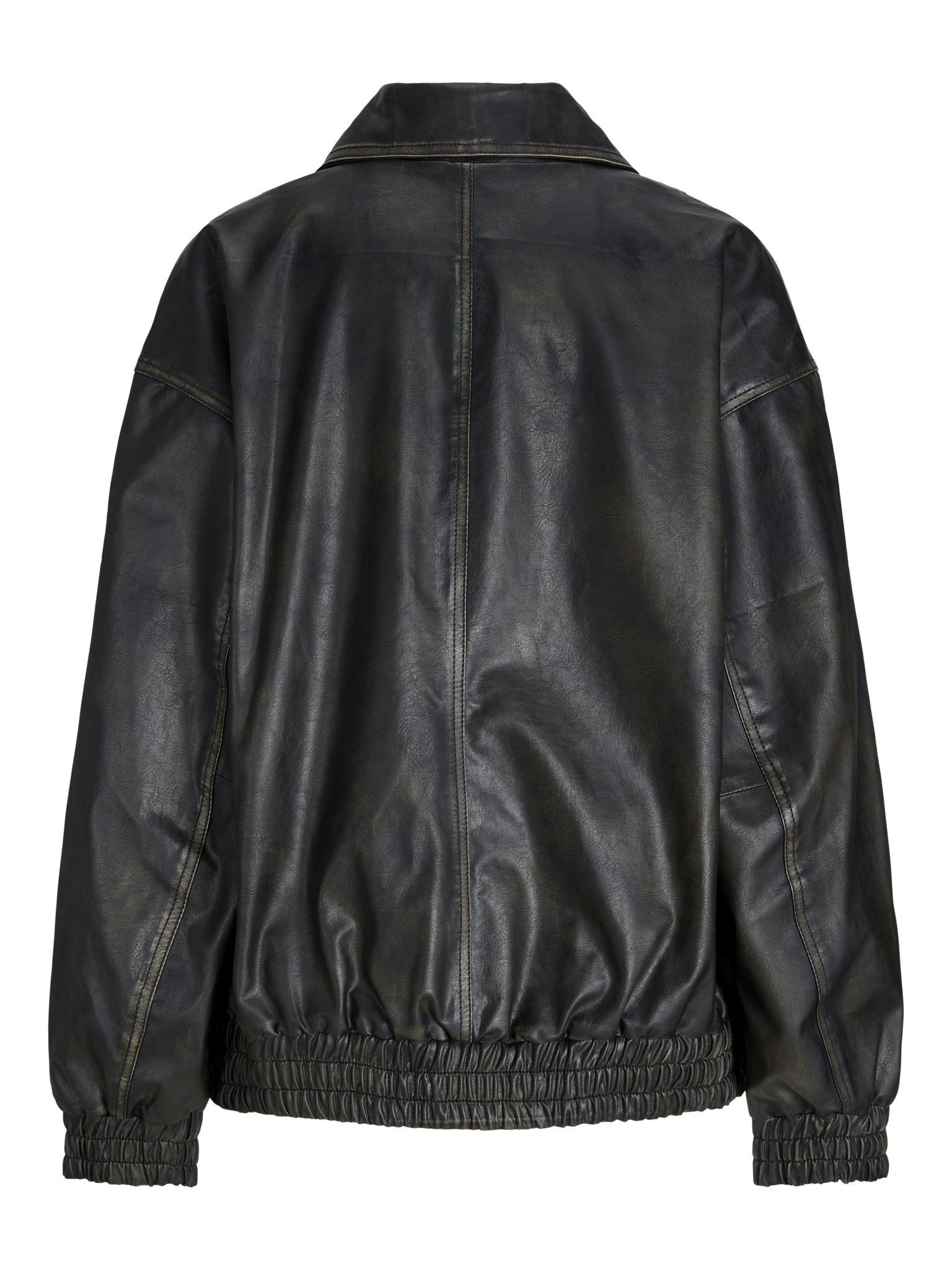 JXRAVEN BOMBER FAUX LEATHER JACKET