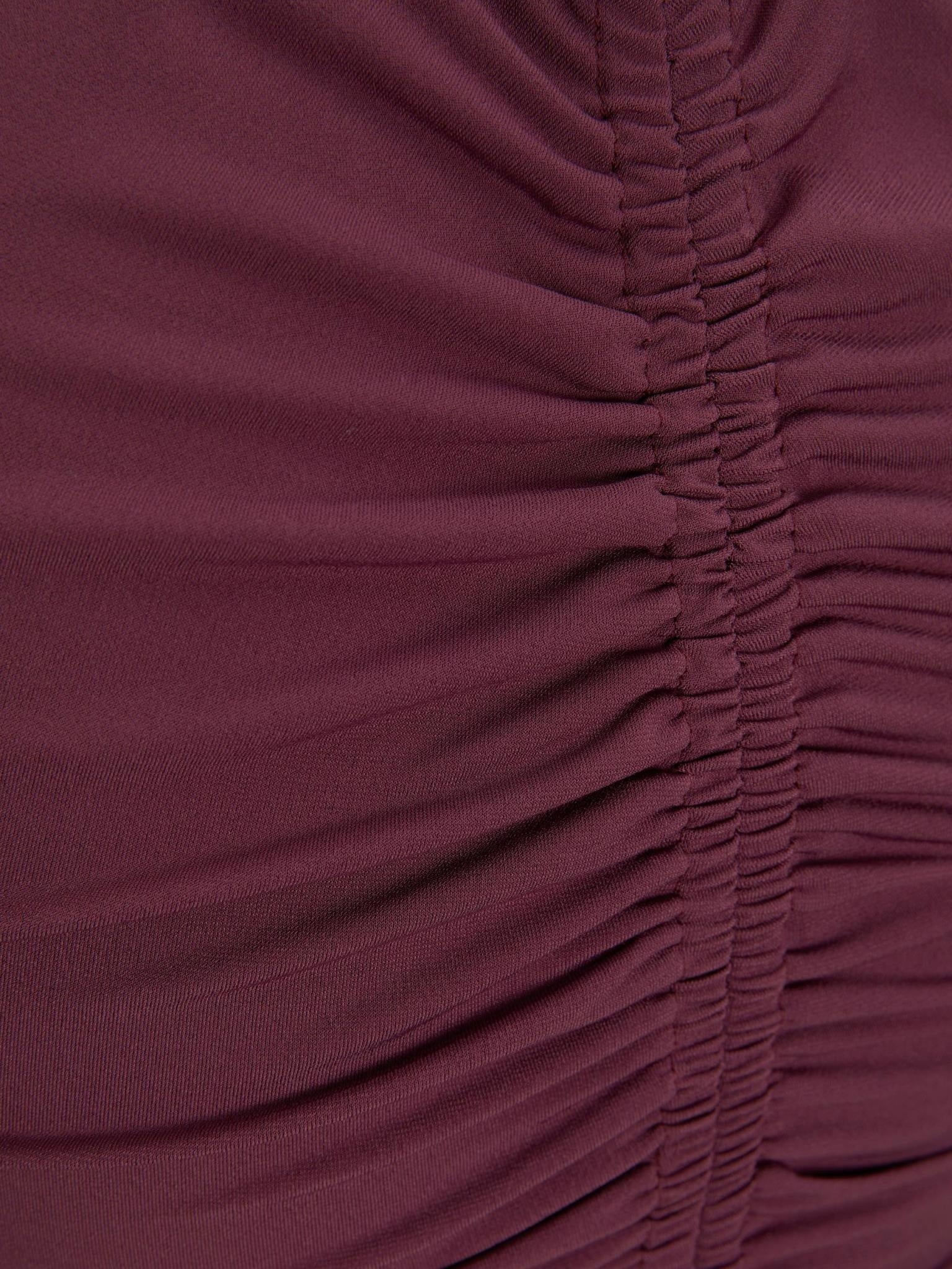 JXMELIKA LS CROP TEE - GRAPE WINE