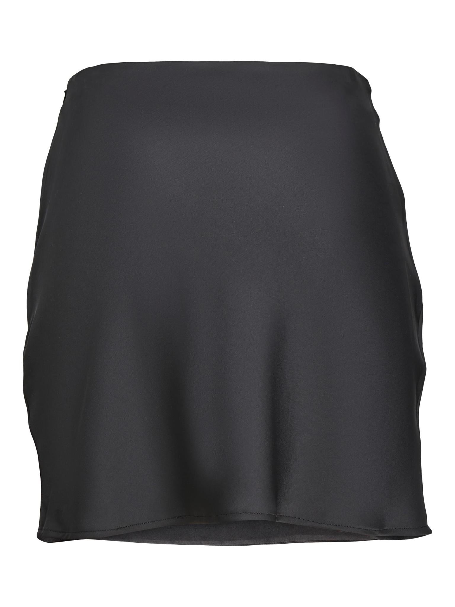 JXKIMMIE SHORT SATIN SKIRT - BLACK