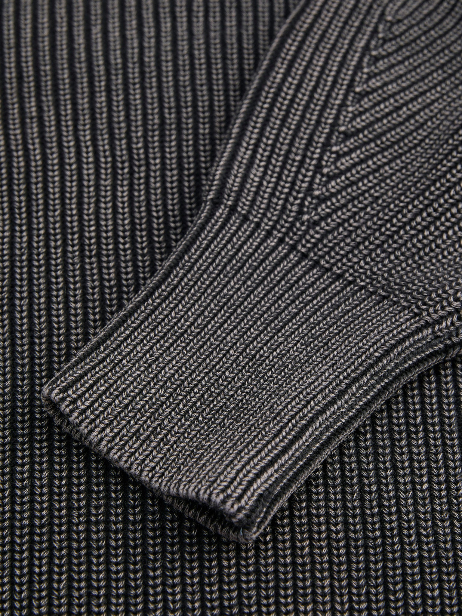 JXMILA WASH CREW NECK KNIT - BLACK