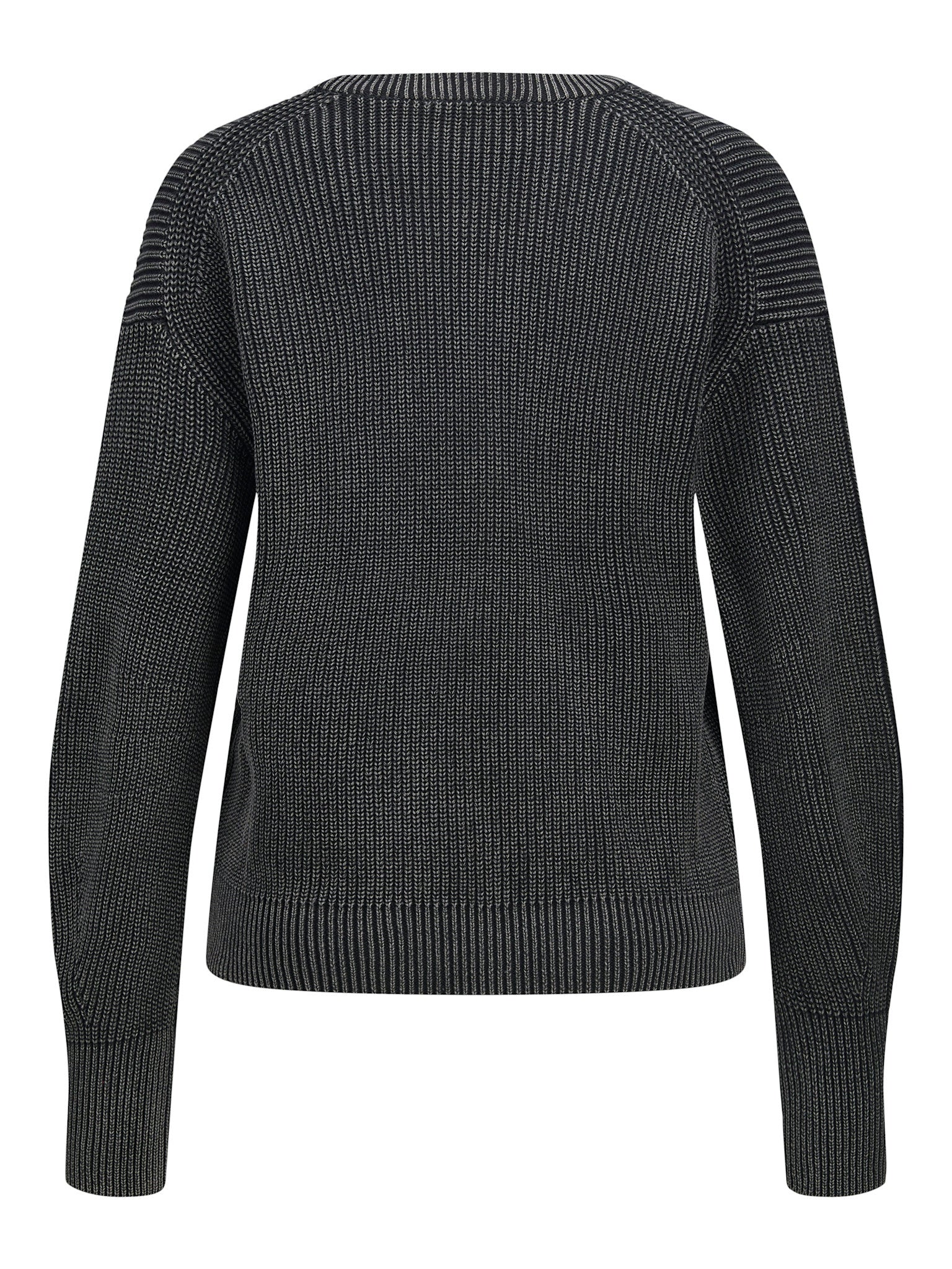 JXMILA WASH CREW NECK KNIT - BLACK