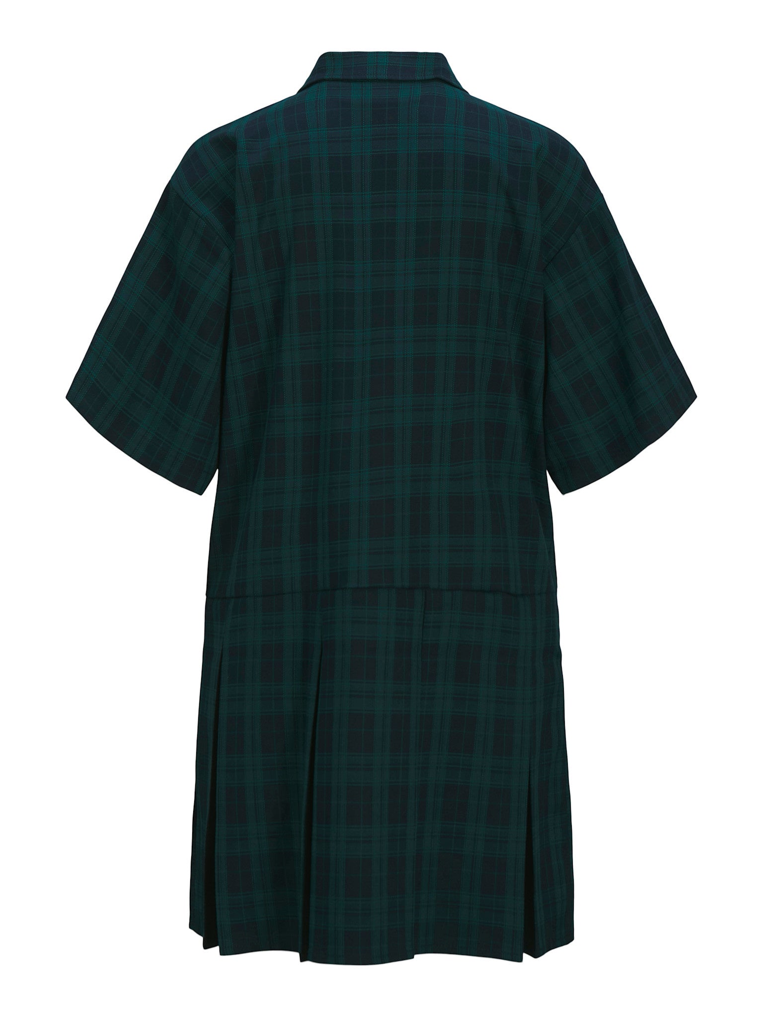 JXMILLA PLEATED DRESS -  GREEN CHECKS