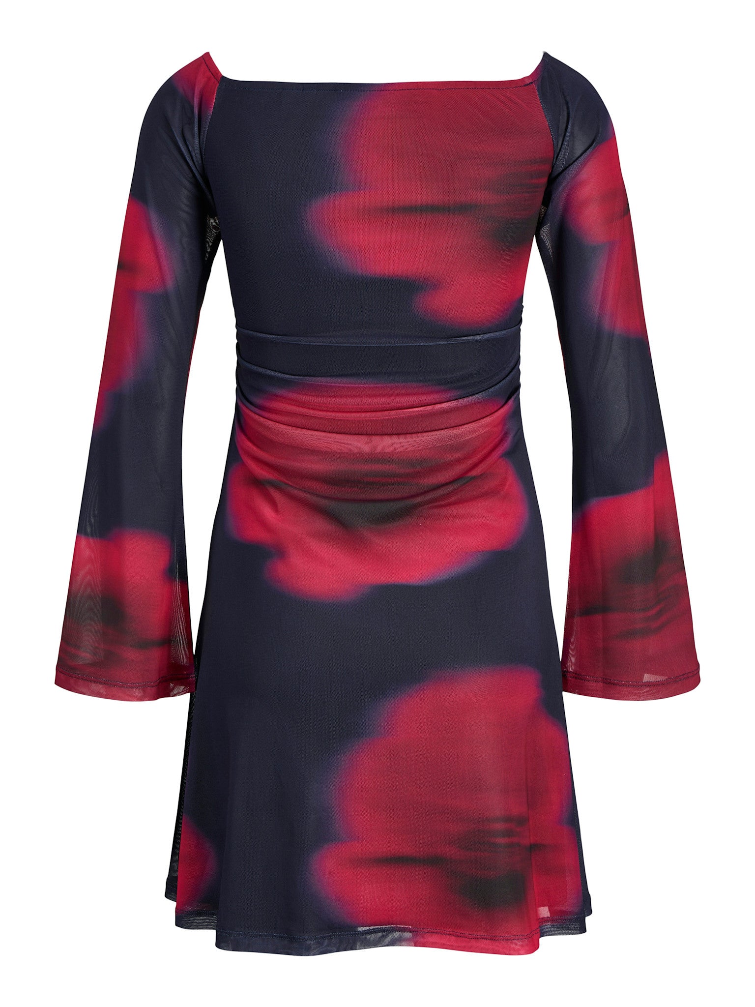 JXMELIA MESH OFF SHOULDER - MARITIME BLUE FLOWER