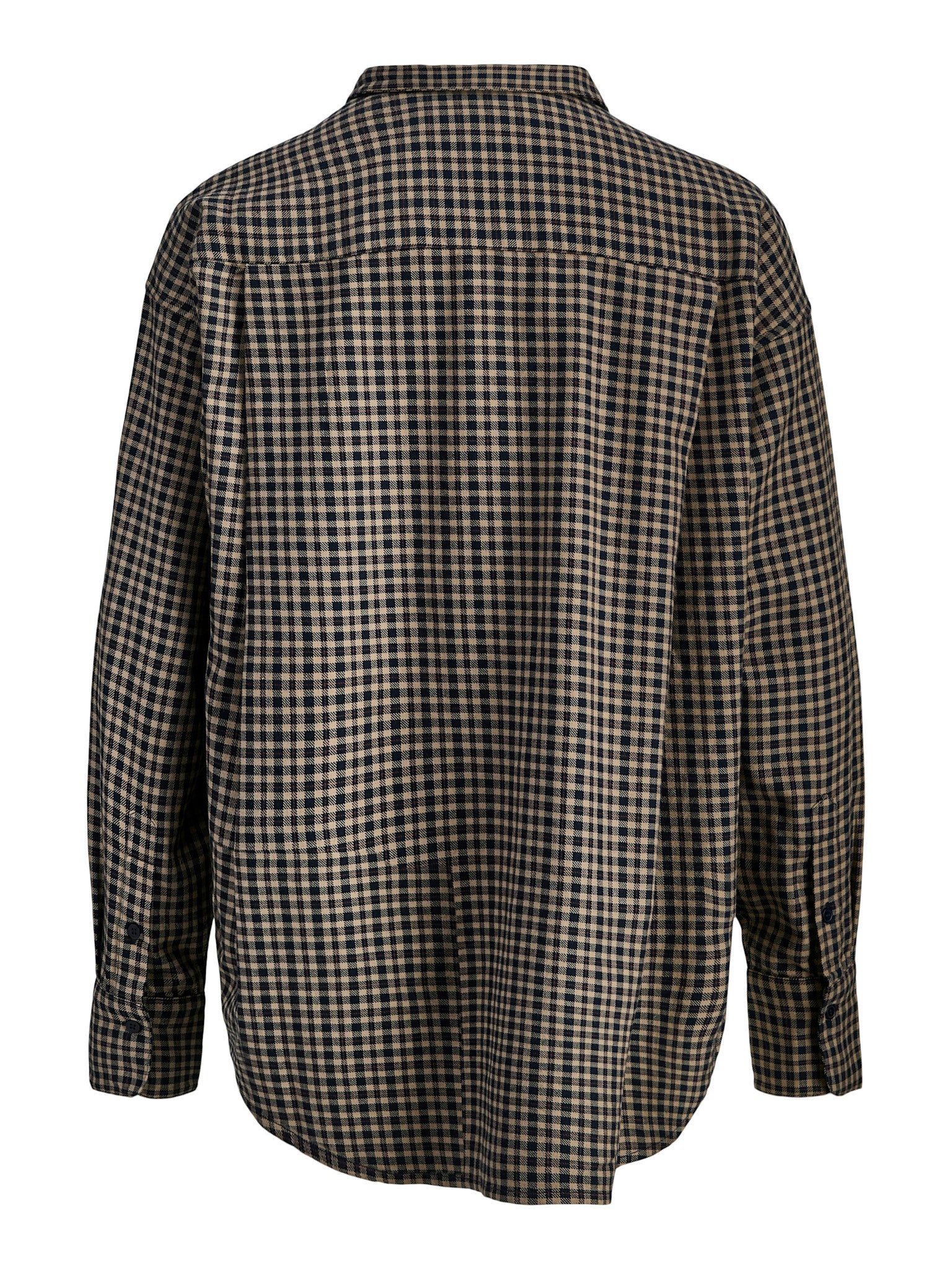 JXJAMIE CHECK FLANNEL SHIRT - SLATE BLACK CHECKS