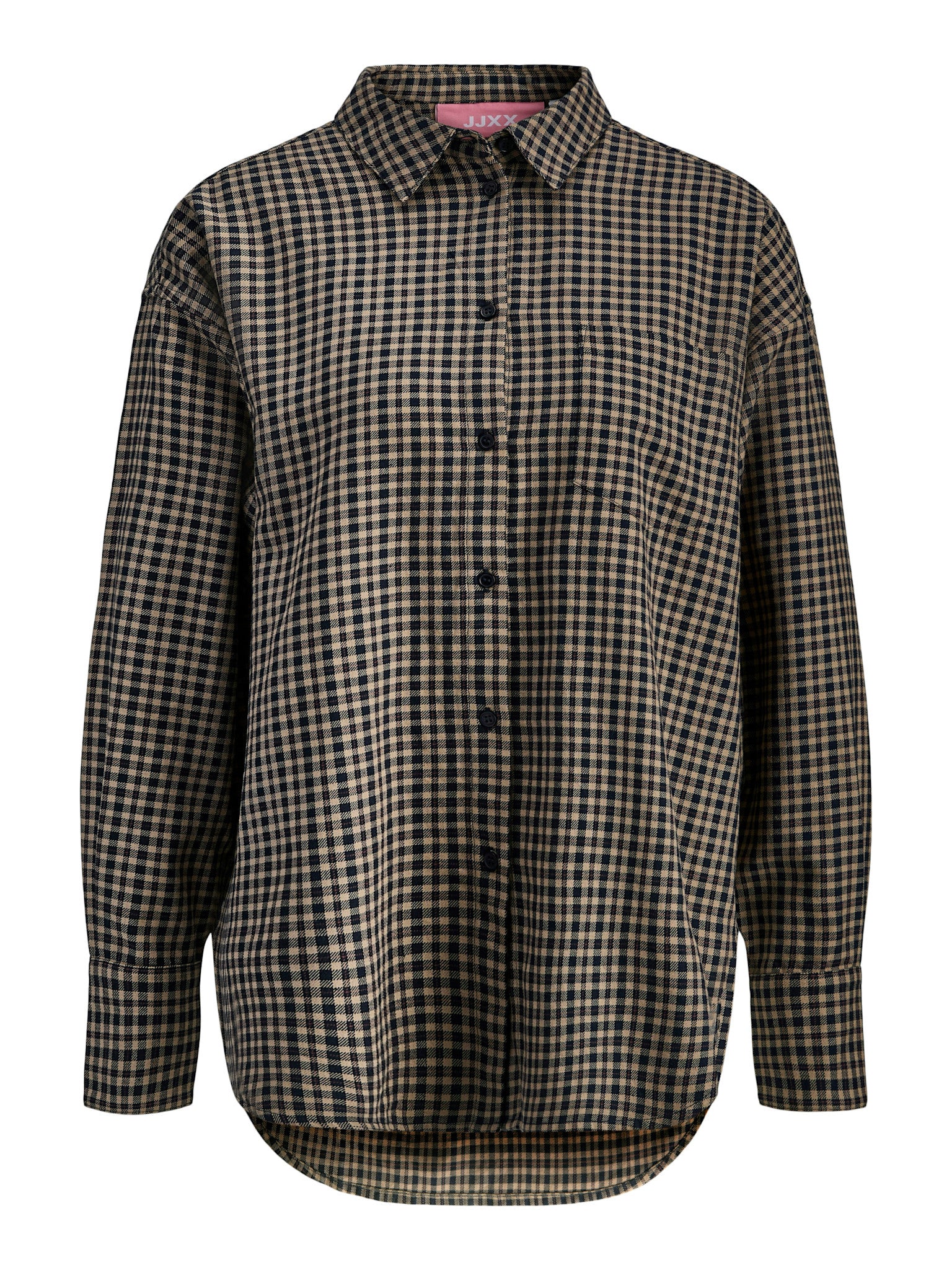 JXJAMIE CHECK FLANNEL SHIRT - SLATE BLACK CHECKS