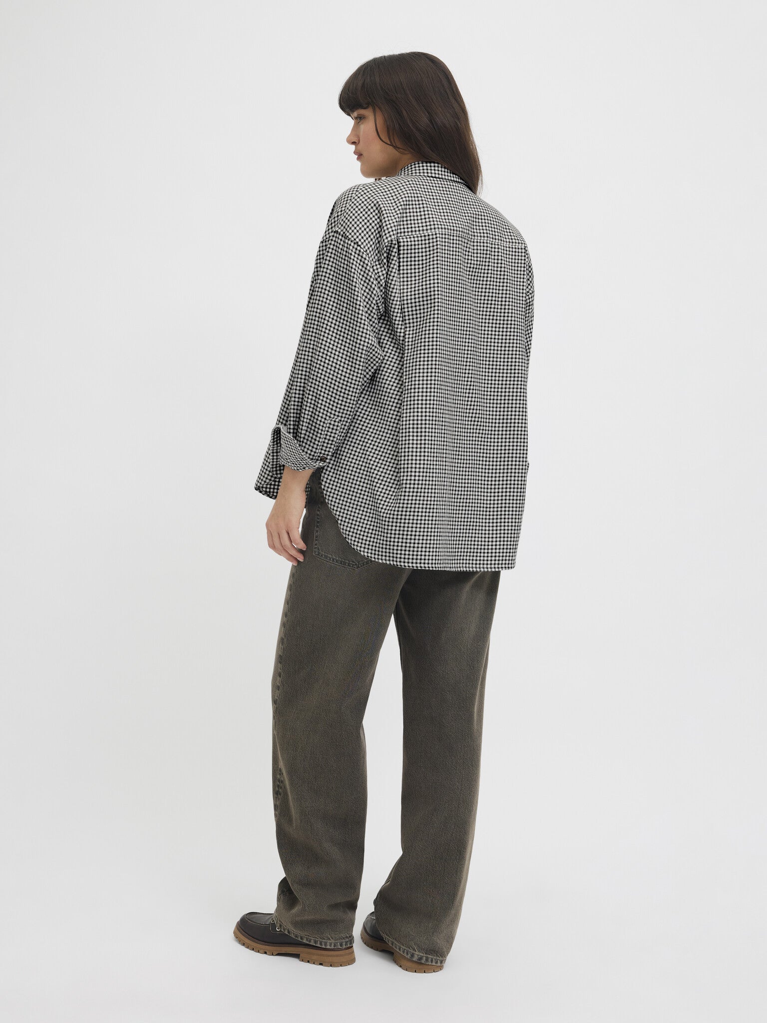 JXJAMIE CHECK FLANNEL SHIRT - CLOUD DANCER CHECKS