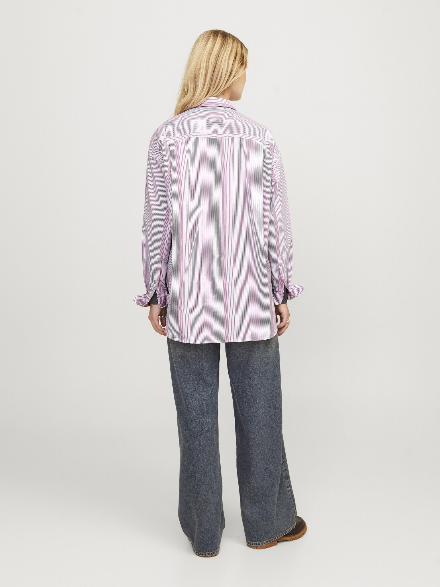 JXJAMIE RELAXED POPLIN SHIRT - FUCHSIA RED