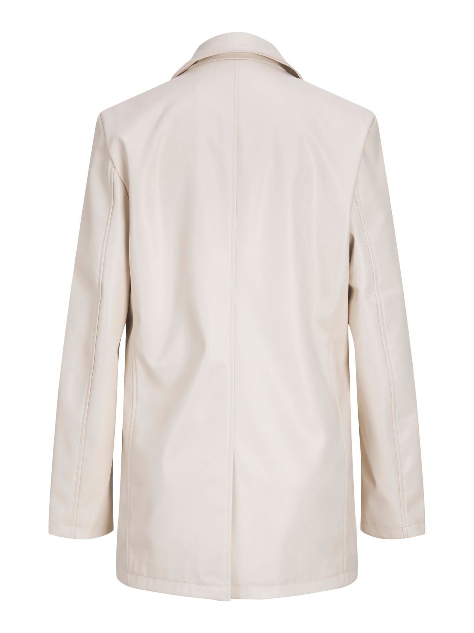 BLAZER EN SIMILI CUIR JXMARY - NEIGE