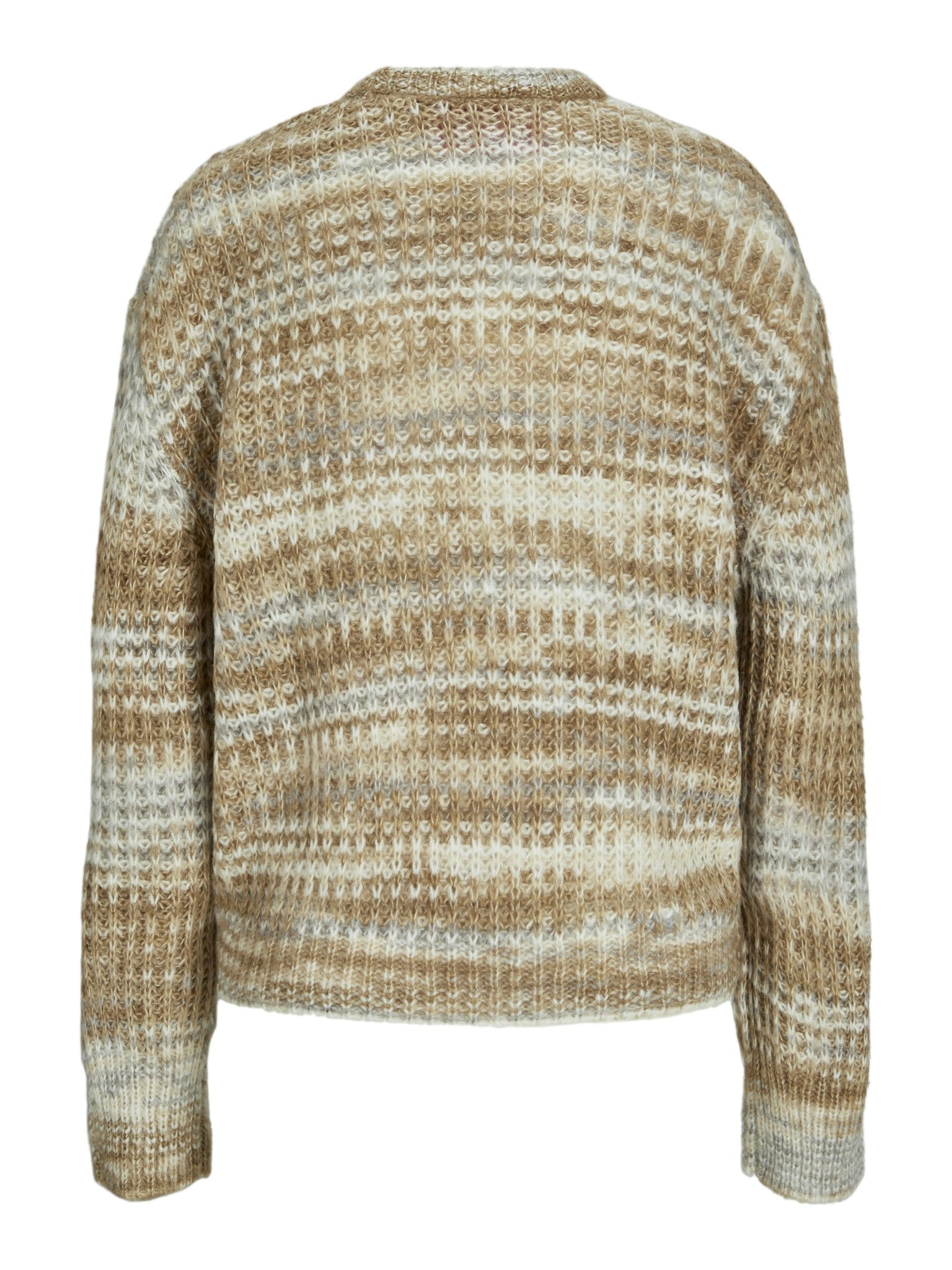 JXSIMONE SPACE DYE CREW NECK KNIT - KELP