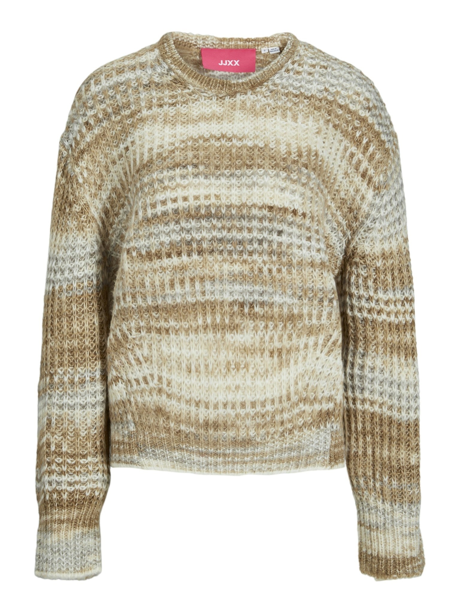 JXSIMONE SPACE DYE CREW NECK KNIT - KELP