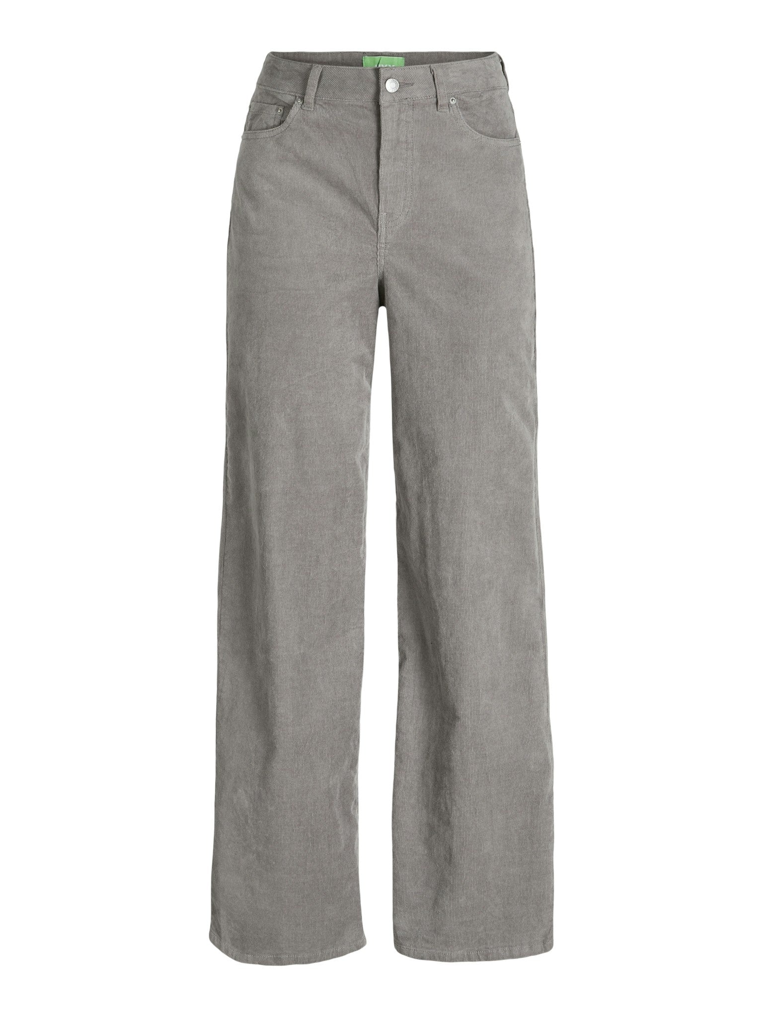 JXGELLY WIDE HW  CORD PANT - GRAY FLANNEL