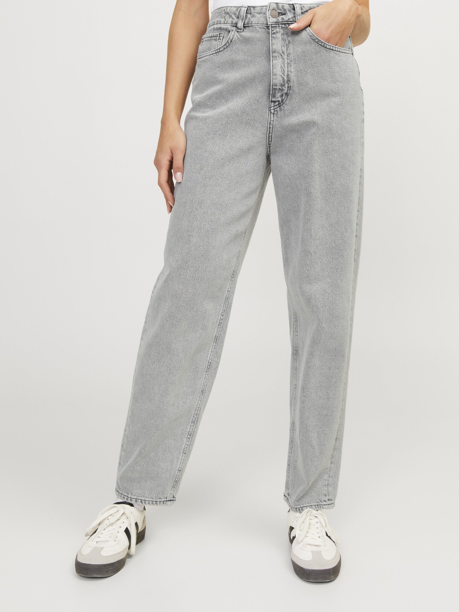 JXLISBON MOM JEANS R4040 - LIGHT GREY DENIM