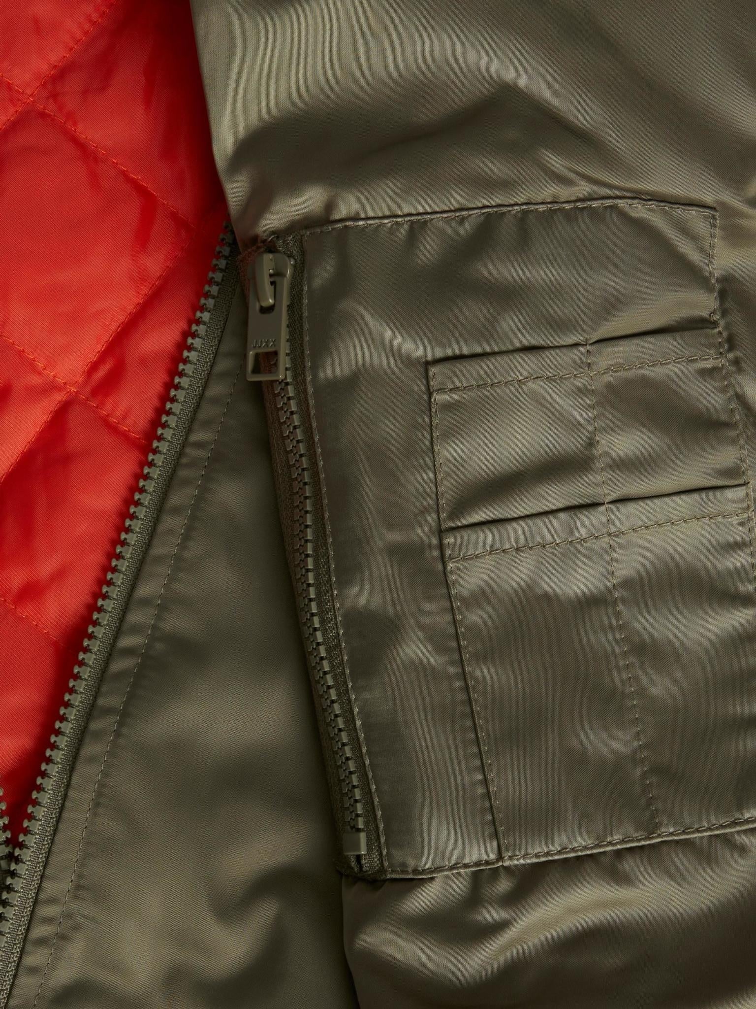 JXHAILEY LONG BOMBER - DUSTY OLIVE