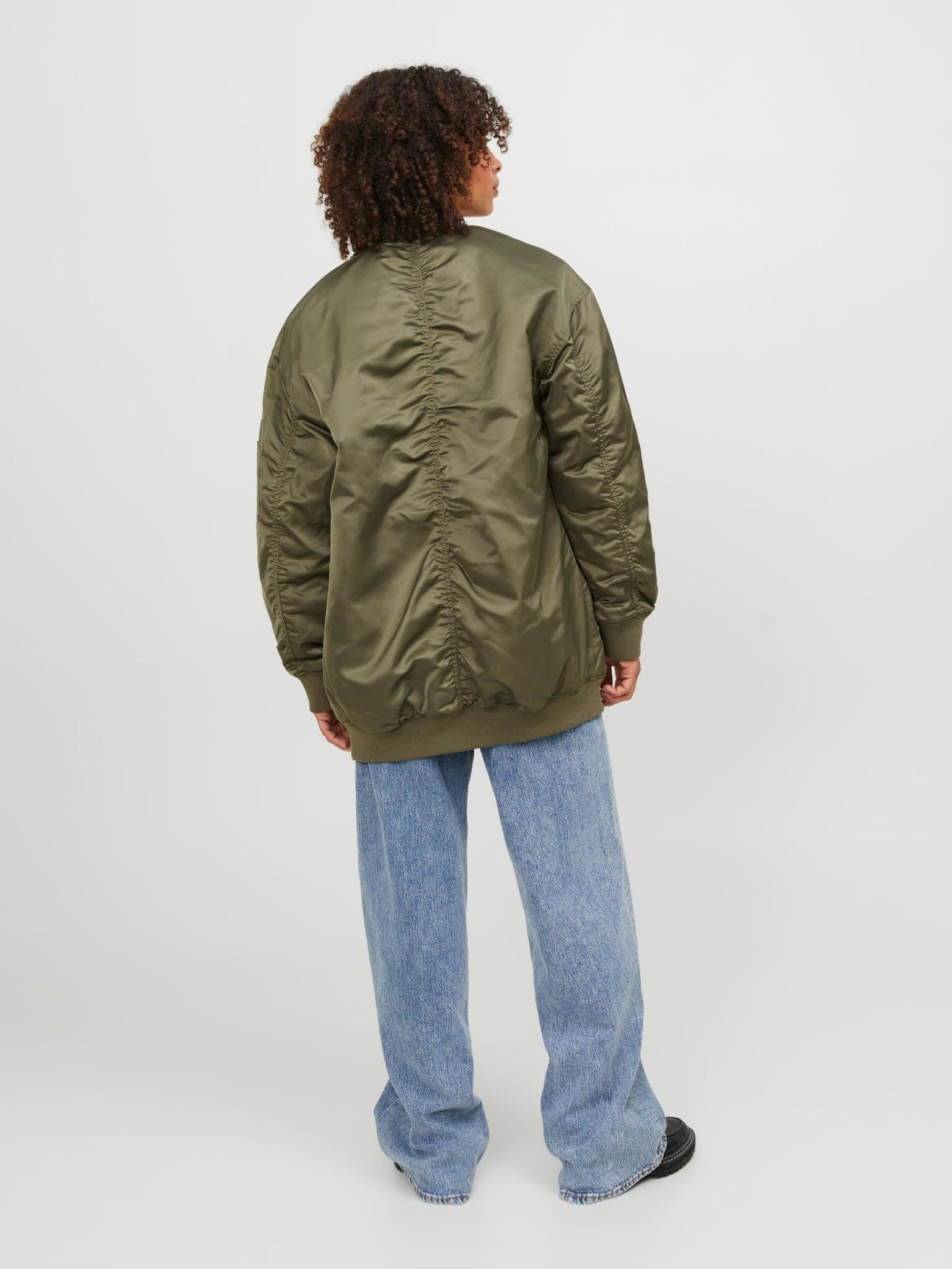 JXHAILEY LONG BOMBER - DUSTY OLIVE
