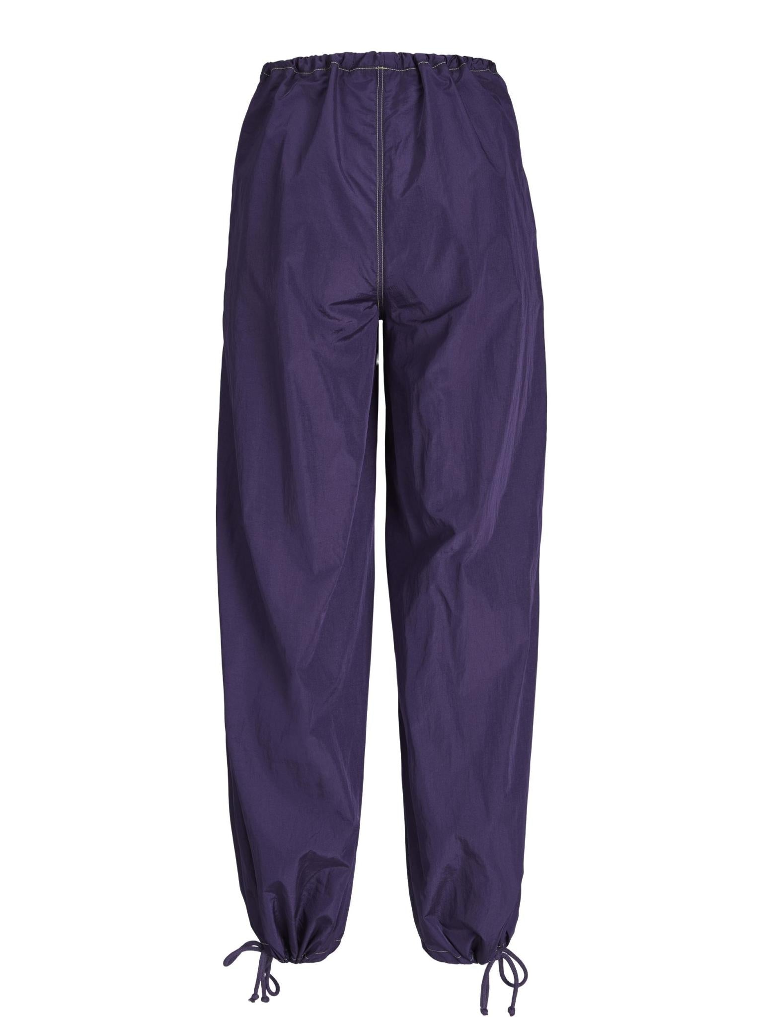 JXSALLY WIDE PANTS - PURPLE VELVET