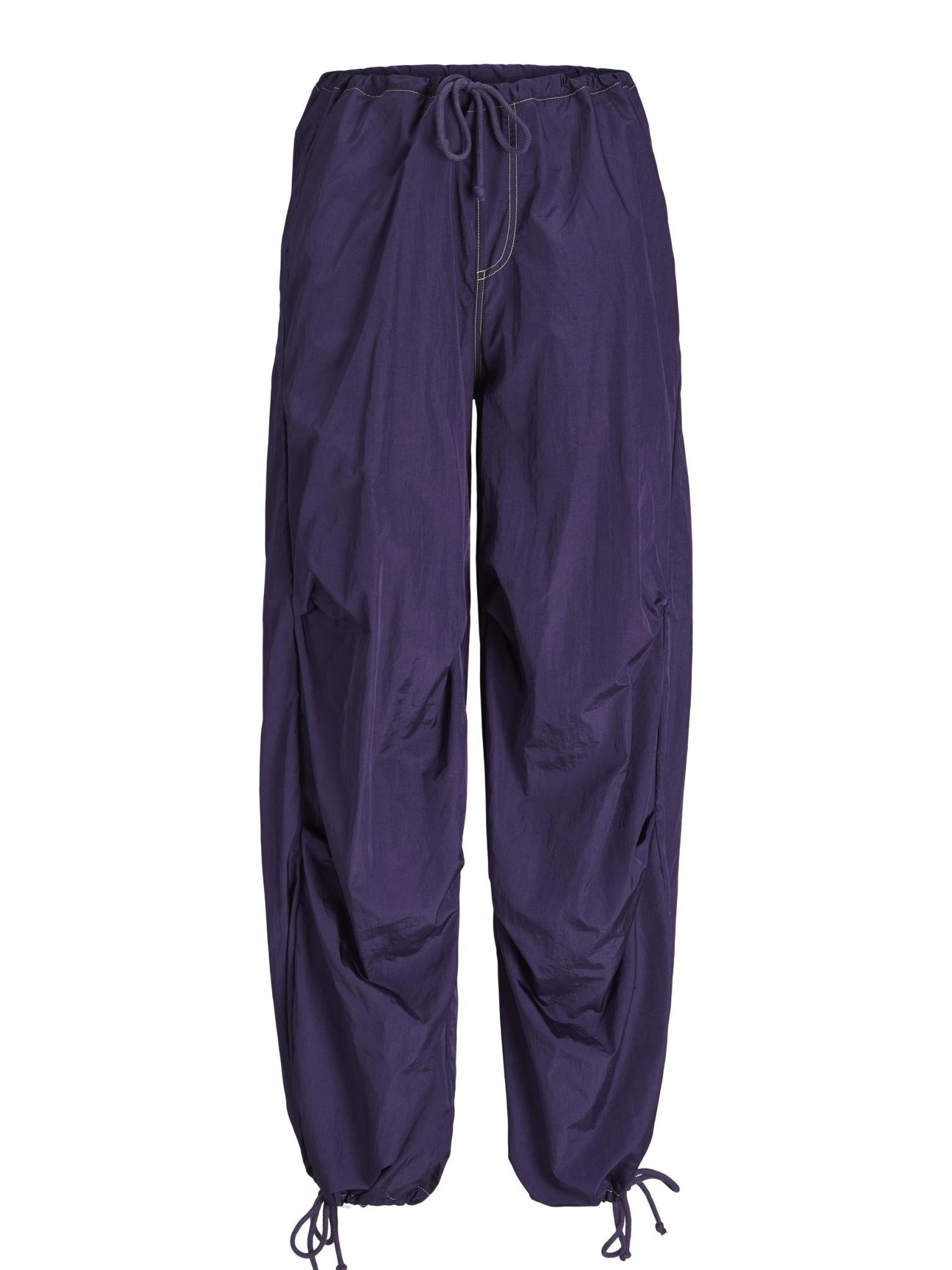 JXSALLY WIDE PANTS - PURPLE VELVET