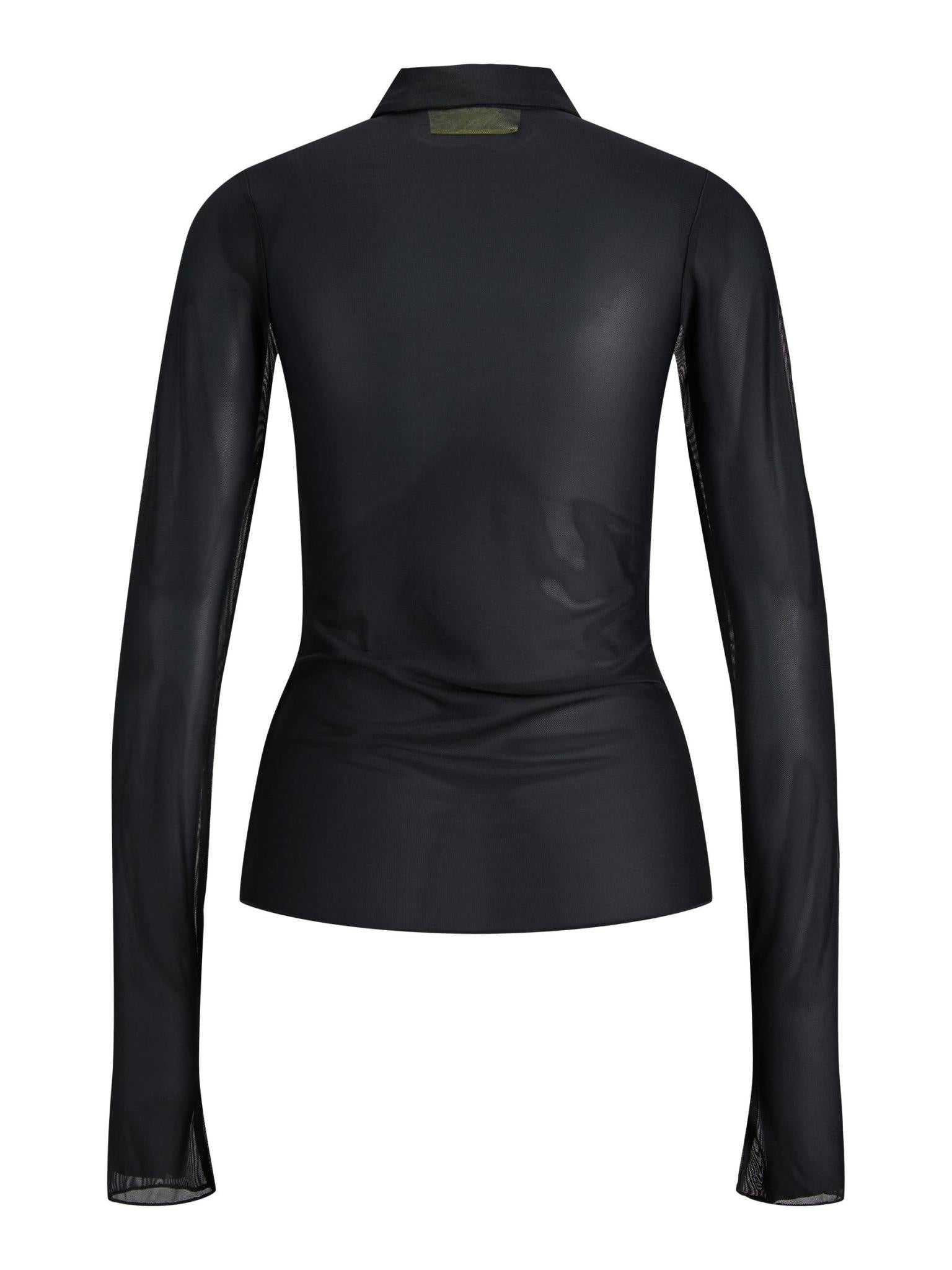 JXCATRIN MESH SHIRT - BLACK